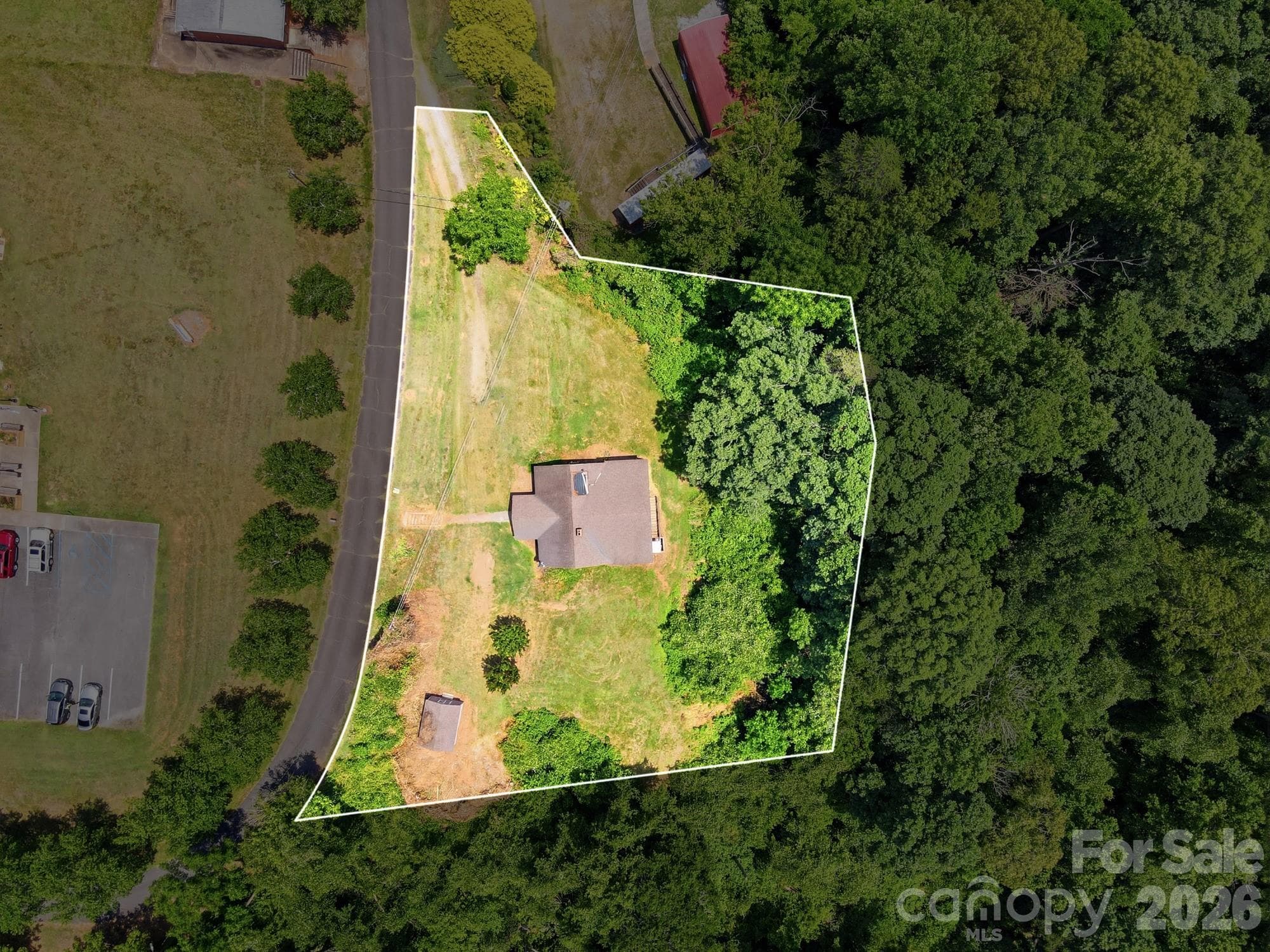 Approx. Lot Line Dimensions - 121 Piedmont Drive, Lawndale