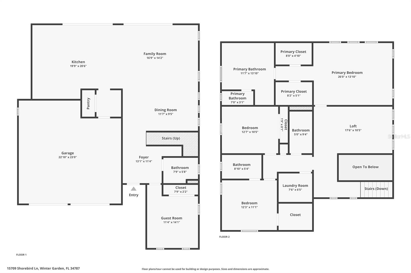 Floorplan - 15709 SHOREBIRD LN, WINTER GARDEN