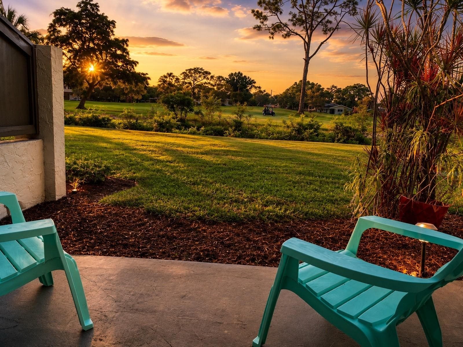Patio View of the Golf Course - 2117 LAKEWOOD CLUB DR S #7-N, ST PETERSBURG