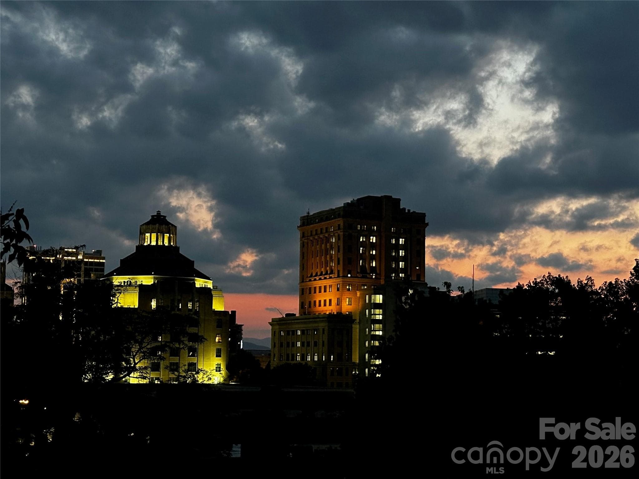 Sunset picture from sellers - 23 Tuskeegee Street, Asheville