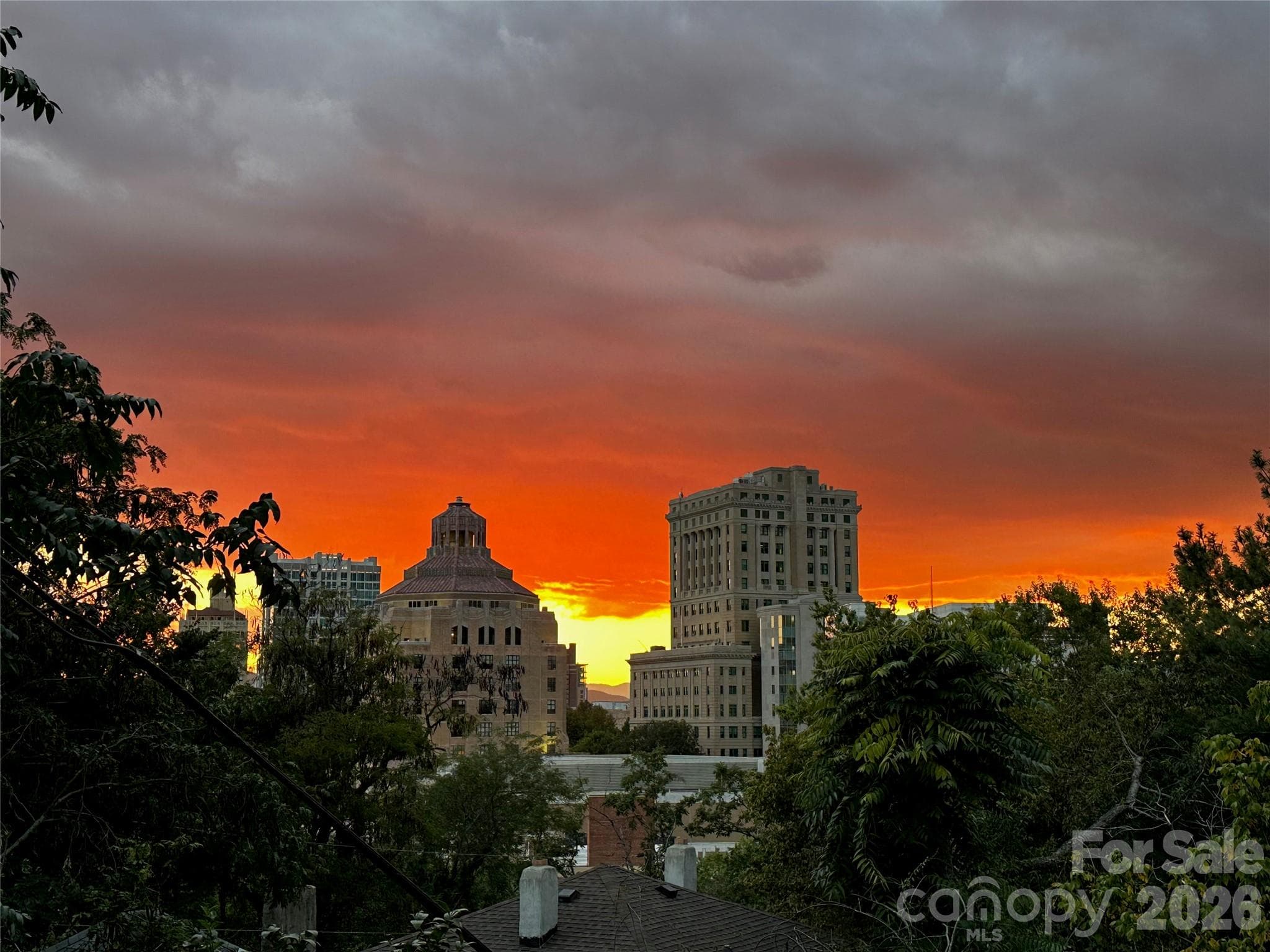 Sunset picture from sellers - 23 Tuskeegee Street, Asheville