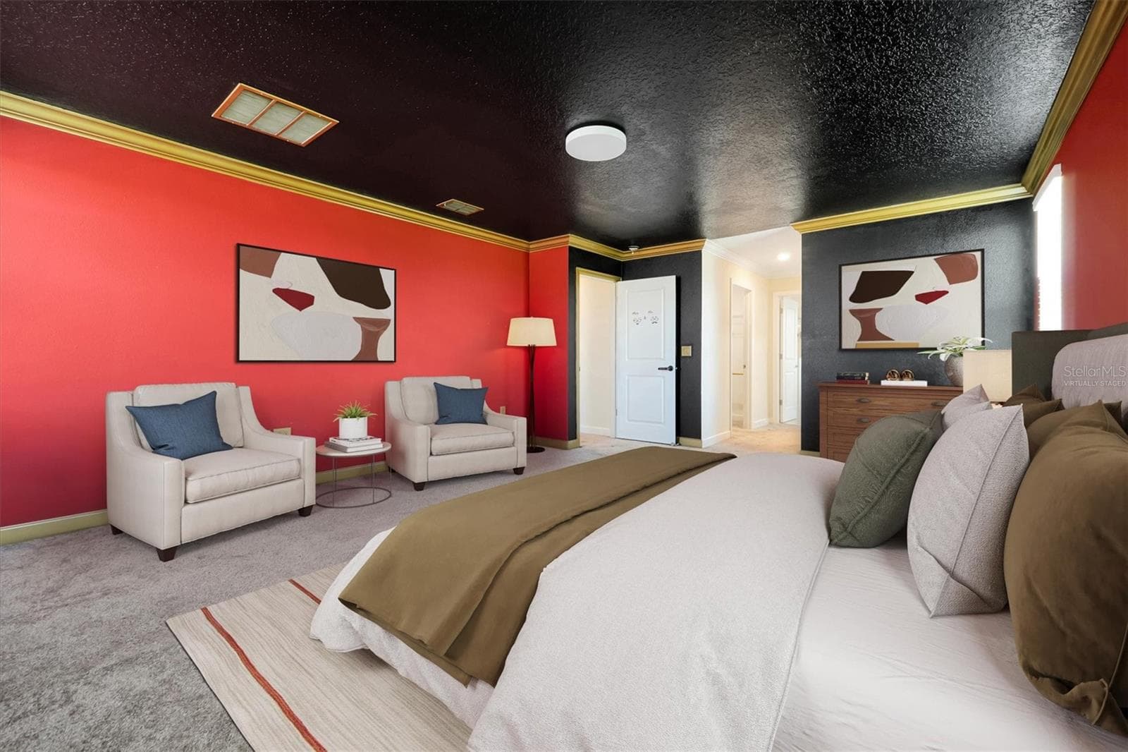 Virtually Staged - Primary Suite - 12151 IMAGINARY WAY, ORLANDO