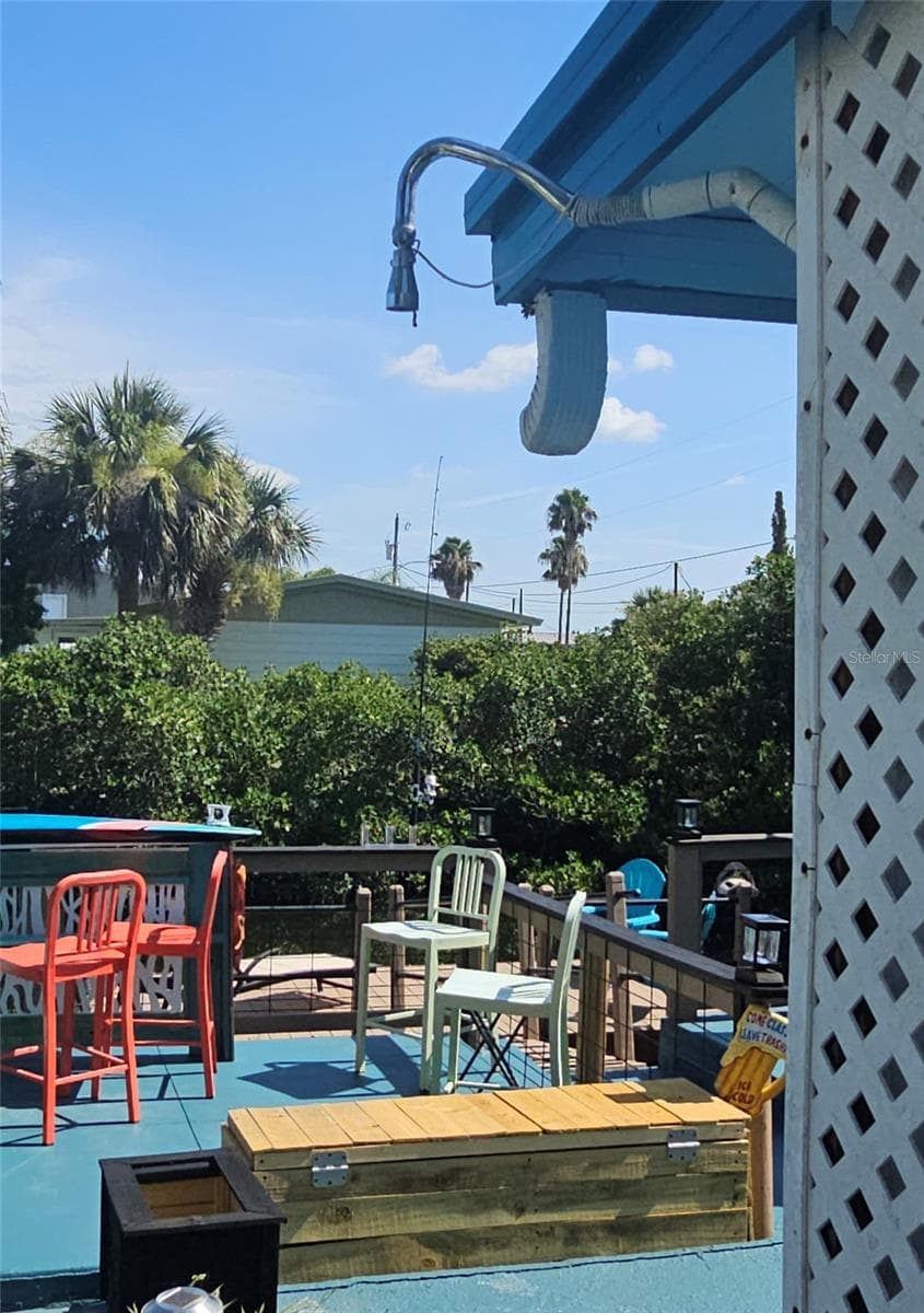 Outdoor Shower is located on the canal side! - 6629 TOWER DR, HUDSON