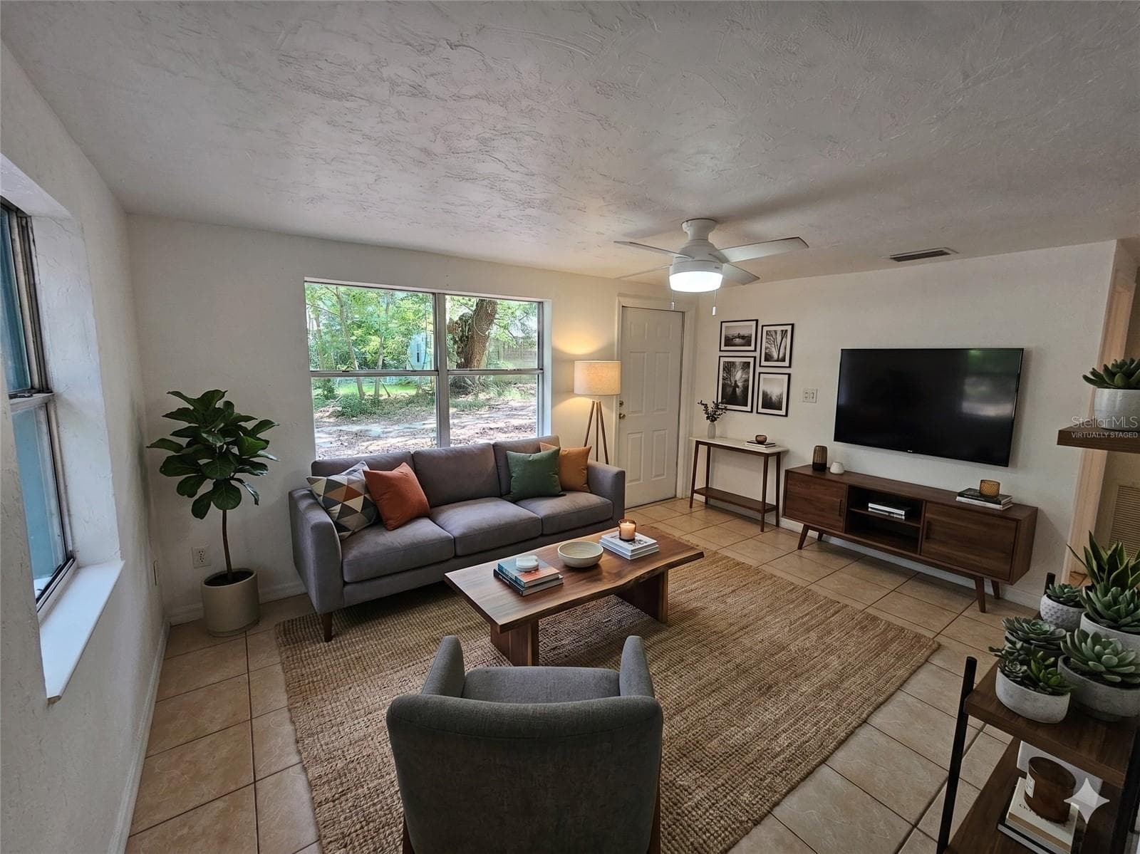 Living Room - Virtually Staged - 1146 NE 2ND PL, WILLISTON