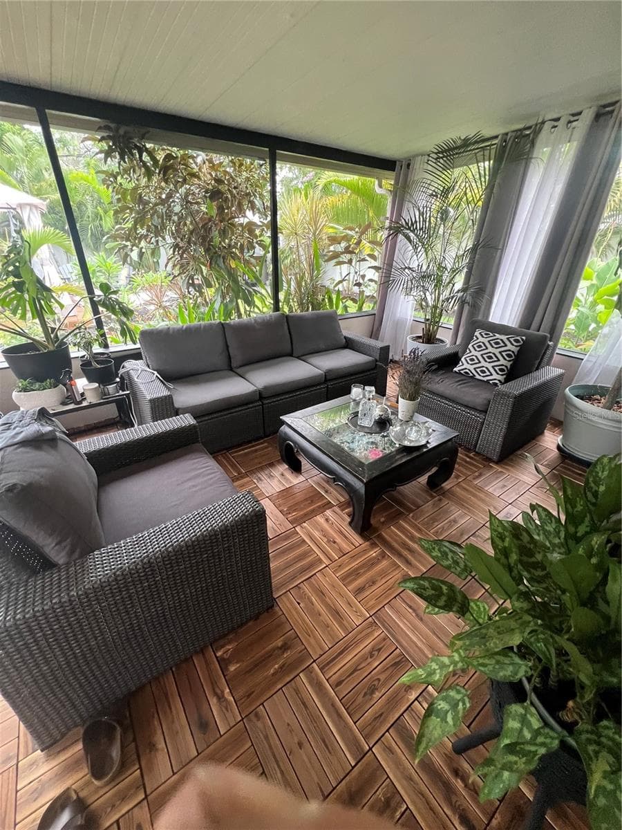 Former Lanai Photo when home was occupied. - 4600 30TH AVE N, ST PETERSBURG