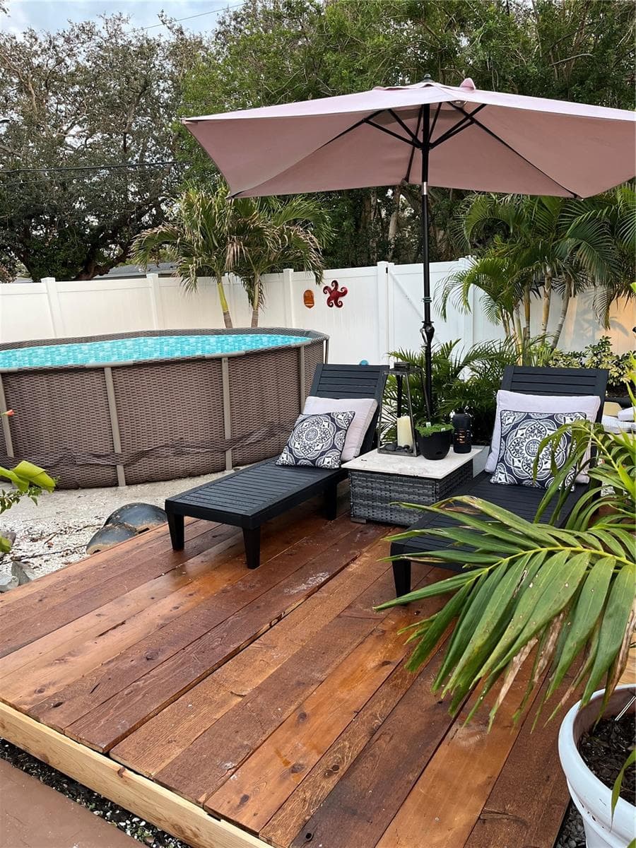 Former pool and deck furniture - 4600 30TH AVE N, ST PETERSBURG