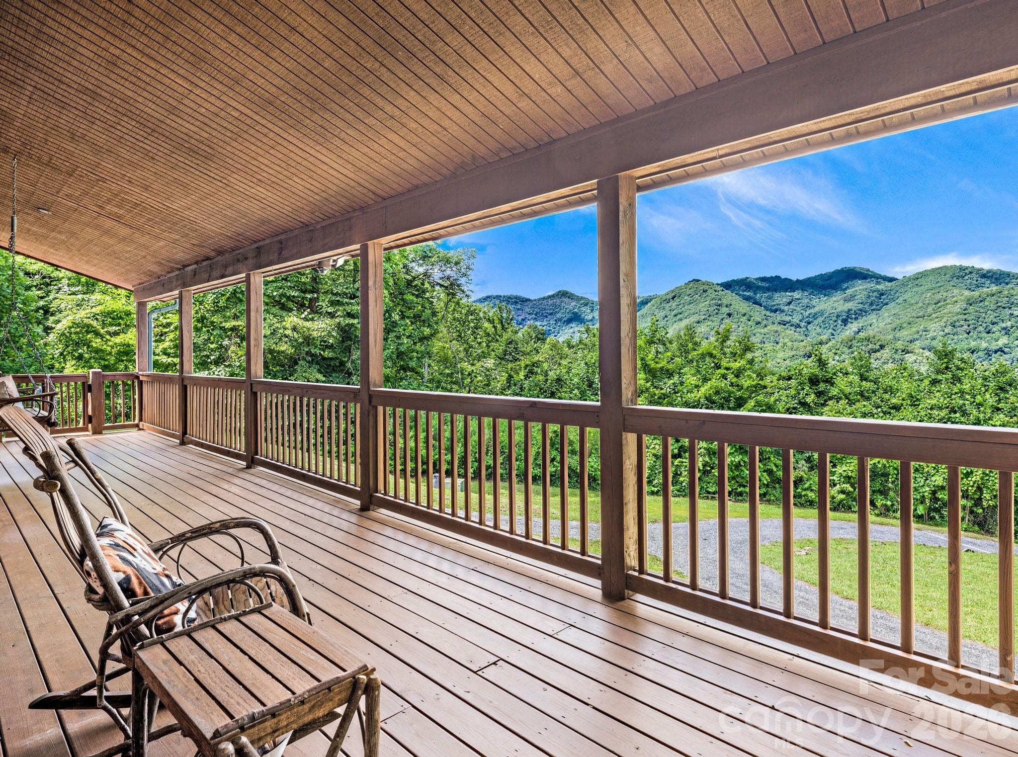 You will not want to leave the front porch - 59 W Canoe Creek Drive, Tuckasegee