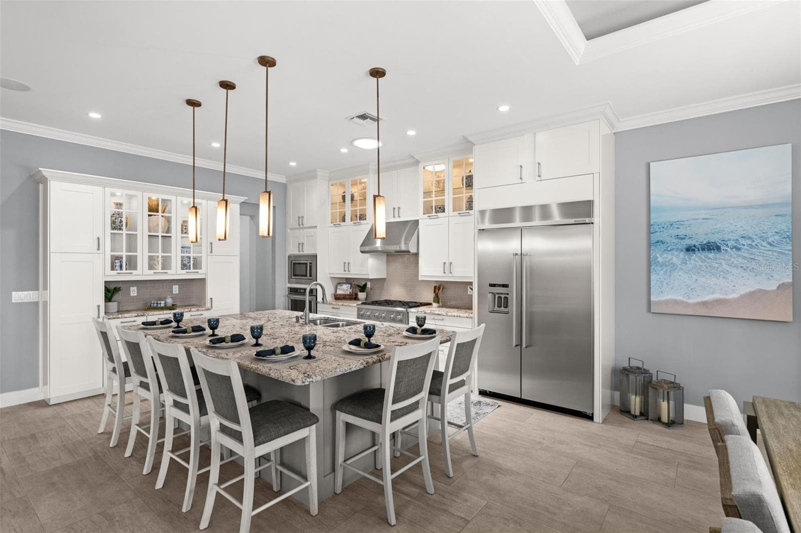 Kitchen Island with Breakfast Bar big enough for all your friends! - 105 SW 52ND ST, CAPE CORAL