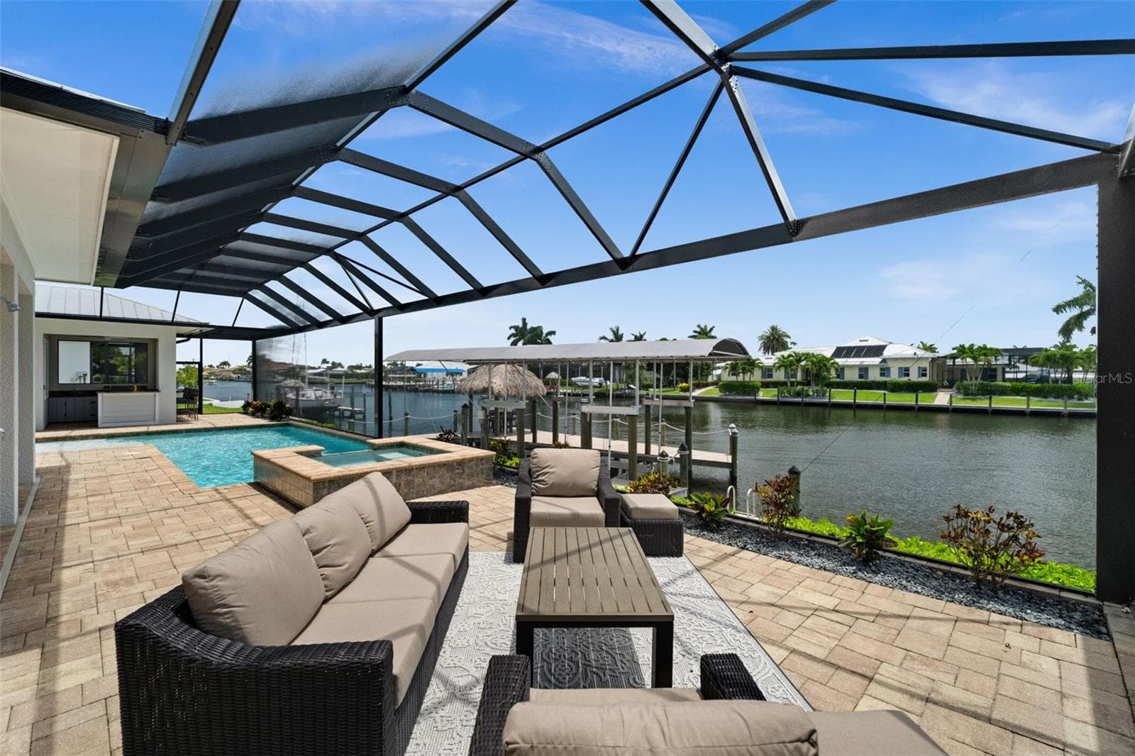Amazing views of the 200' wide San Carlos Canal - 105 SW 52ND ST, CAPE CORAL