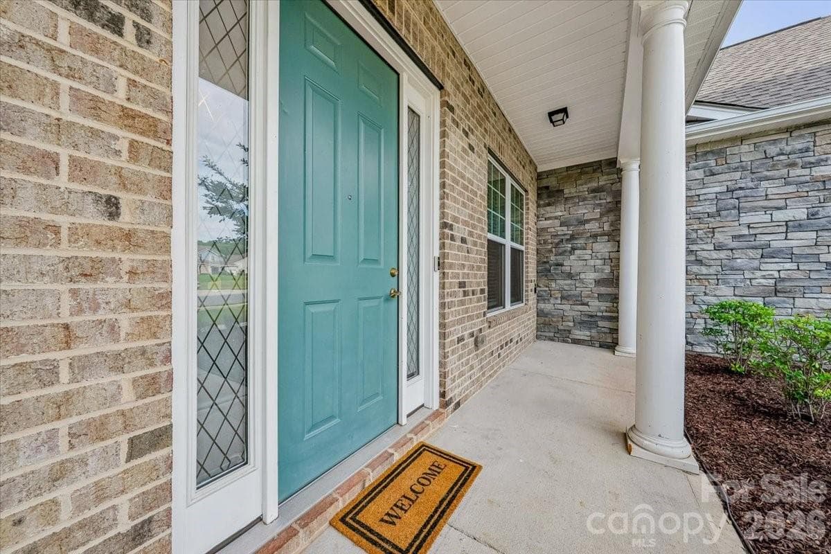 Covered front porch - Waxhaw