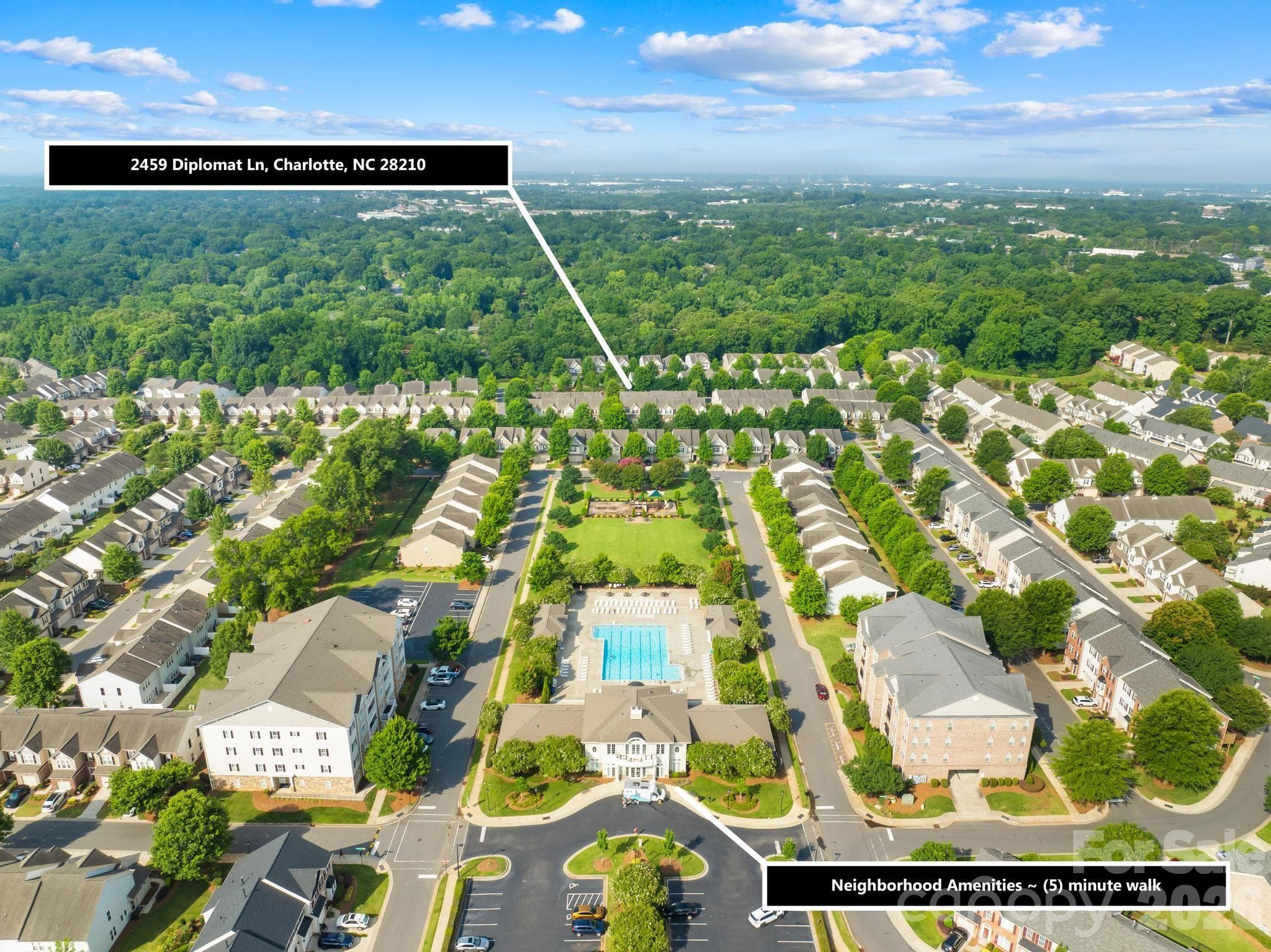 Only a short 5 minute walk to the neighborhood amenities! - Charlotte