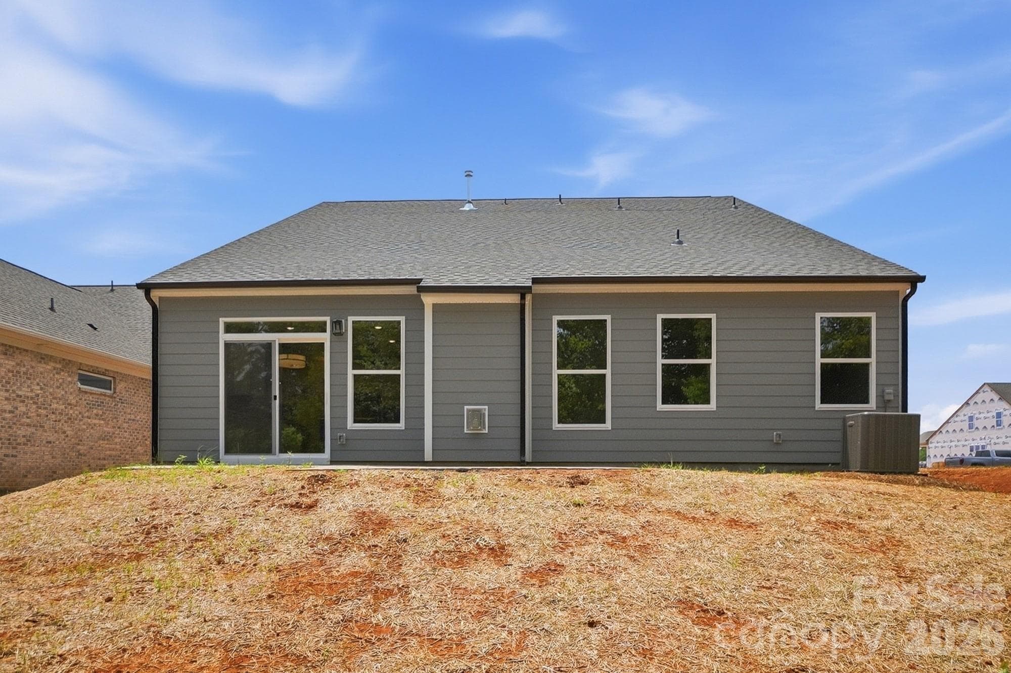 Backyard- grass is in progress - 3050 Constitution Lane, Gastonia