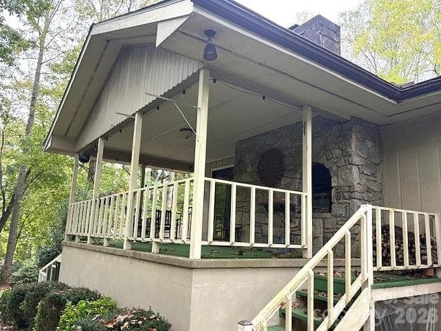 covered back porch - 30 Brier Lane, Maggie Valley