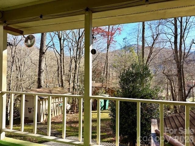 view from back porch - 30 Brier Lane, Maggie Valley