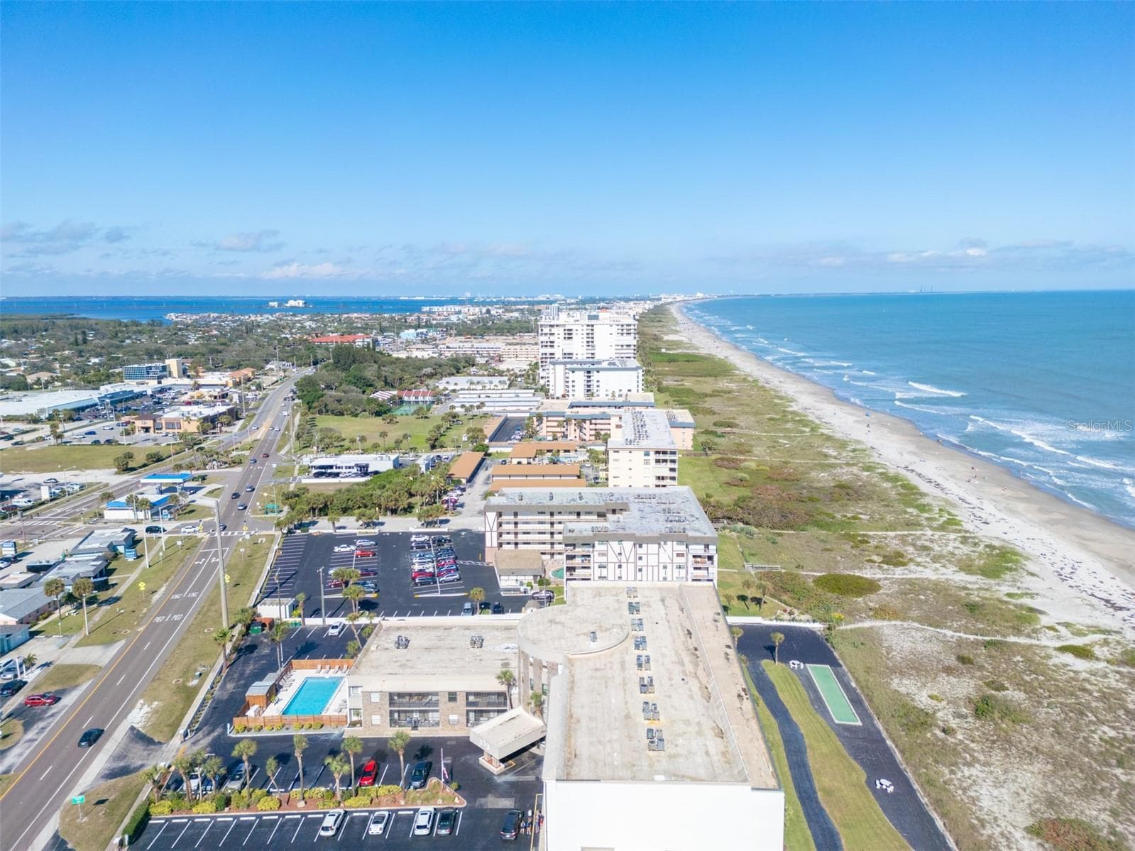 Aerial View North - 333 N ATLANTIC AVE #305, COCOA BEACH