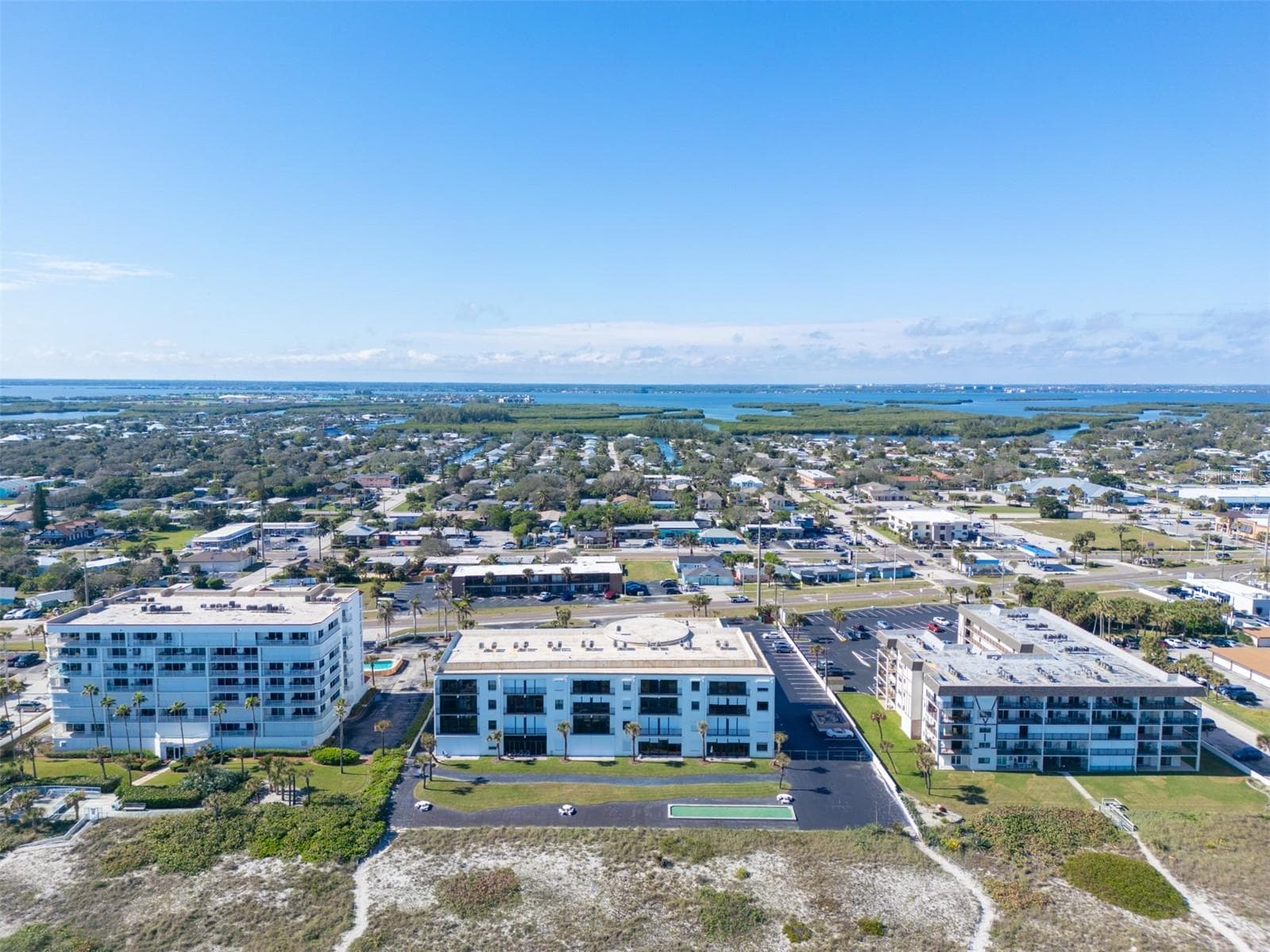 Aerial View West - 333 N ATLANTIC AVE #305, COCOA BEACH