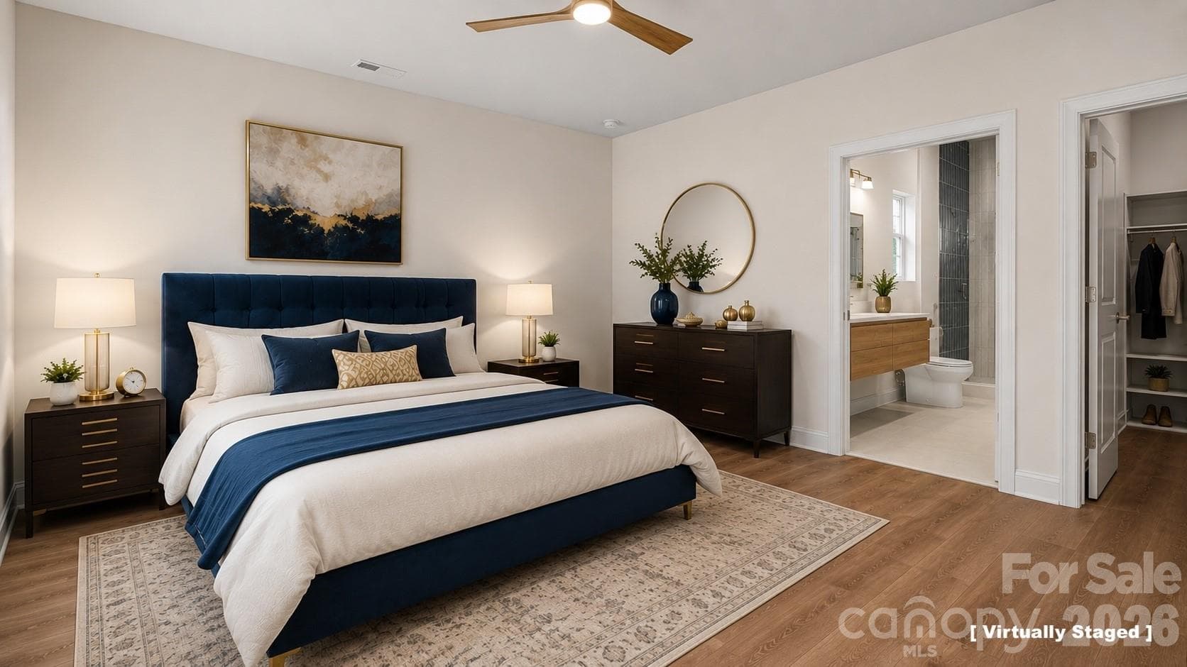 Primary Bedroom (Virtually Staged) - 13214 S Church Street, Huntersville