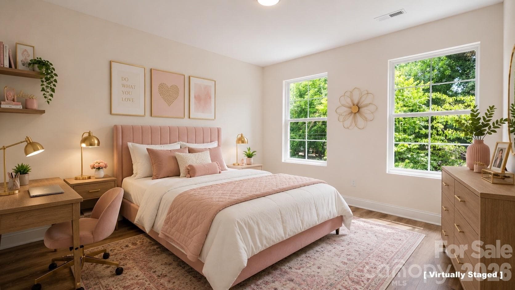Bedroom 3 (Virtually Staged) - 13214 S Church Street, Huntersville