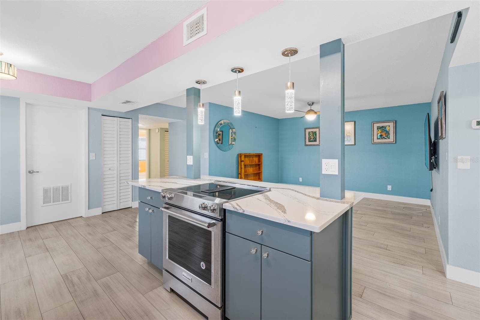 Kitchen Island - 3165 N ATLANTIC AVE #B209, COCOA BEACH