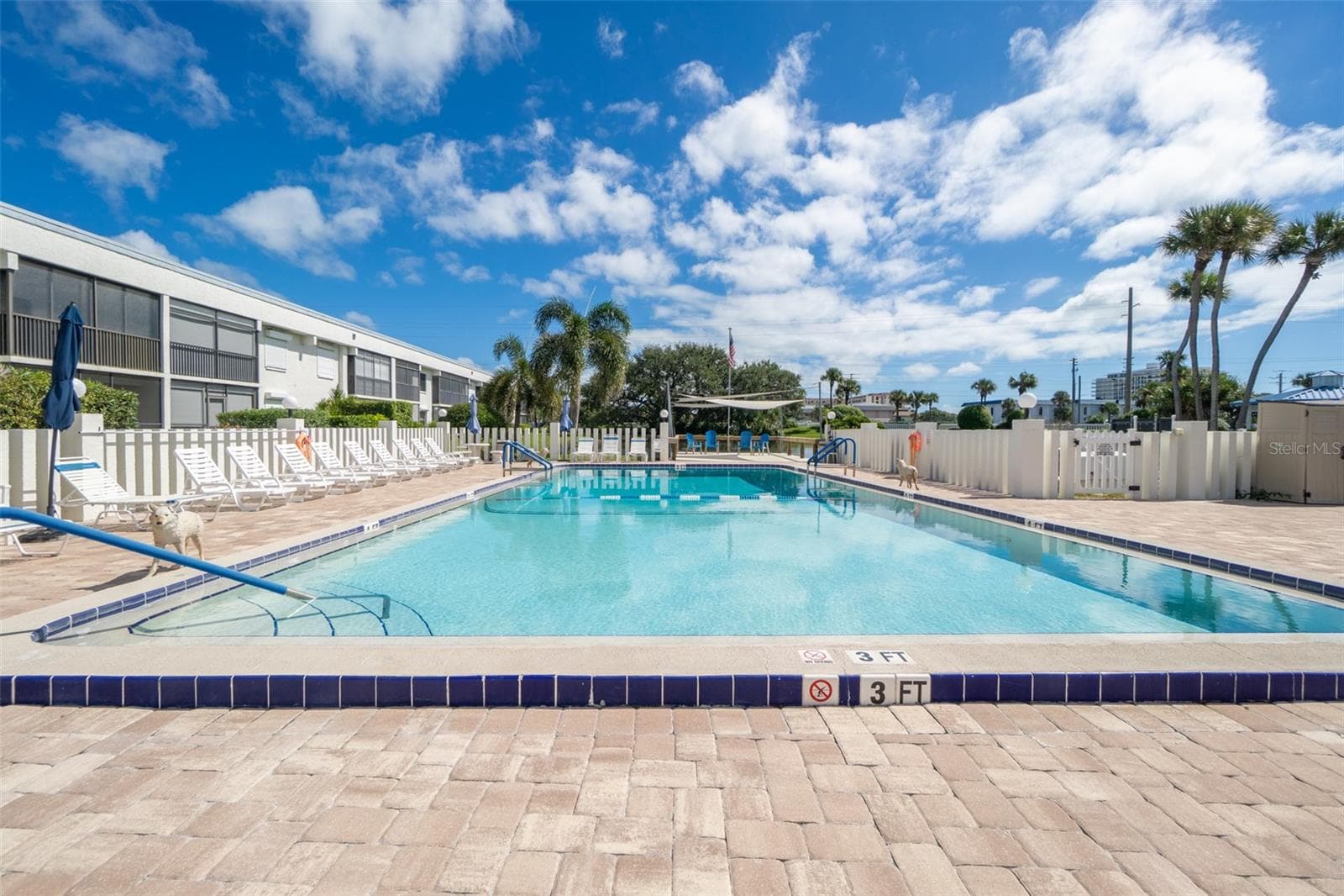 Community Pool + Paved Deck - 3165 N ATLANTIC AVE #B209, COCOA BEACH