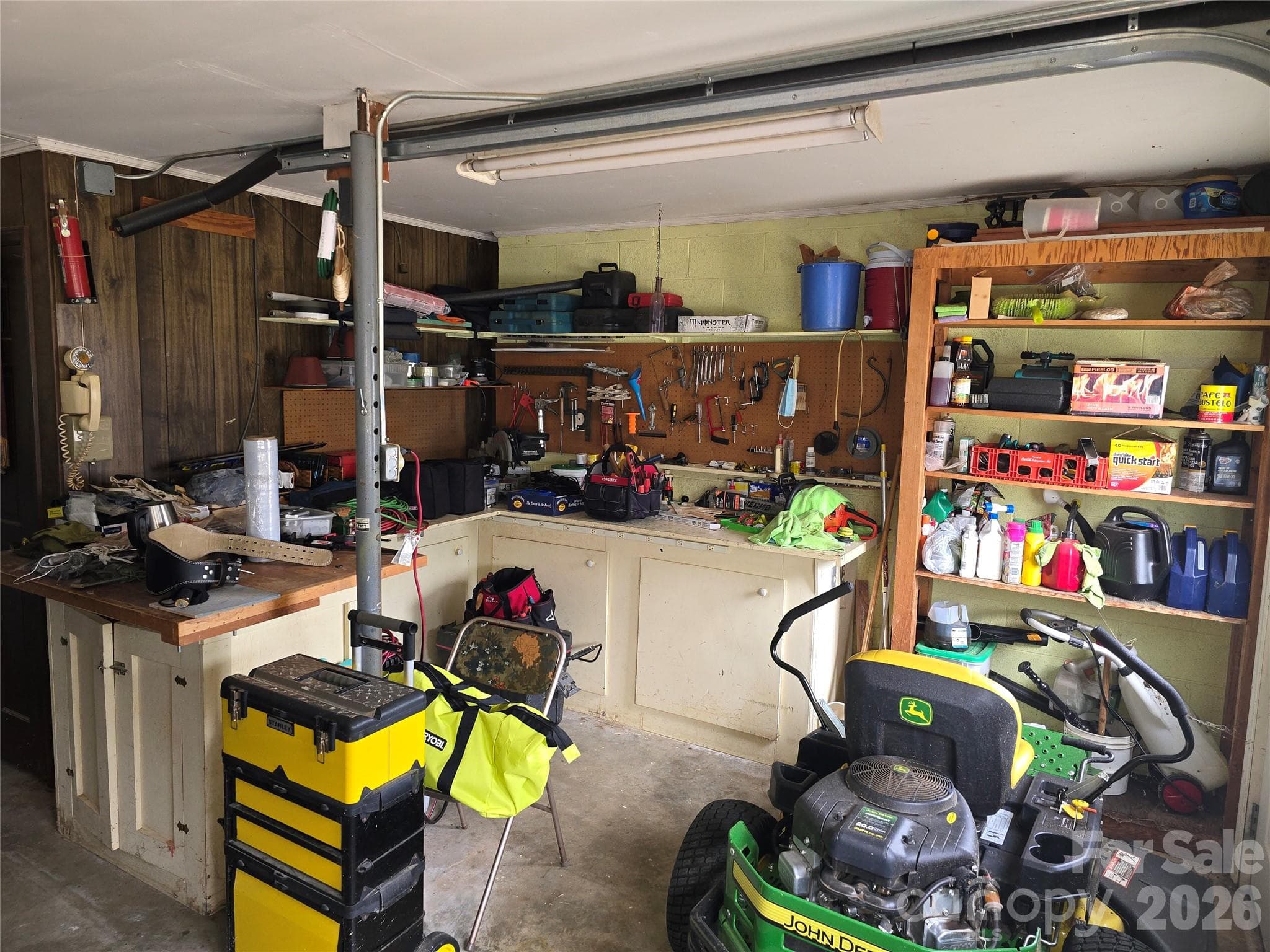 Workshop Area in Garage - 5760 Valley Field Road, Hickory