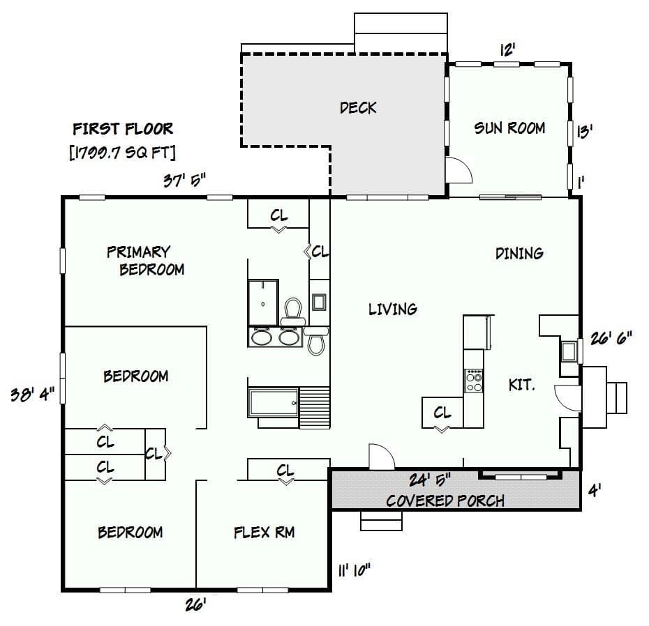 Floor Plan - 5760 Valley Field Road, Hickory