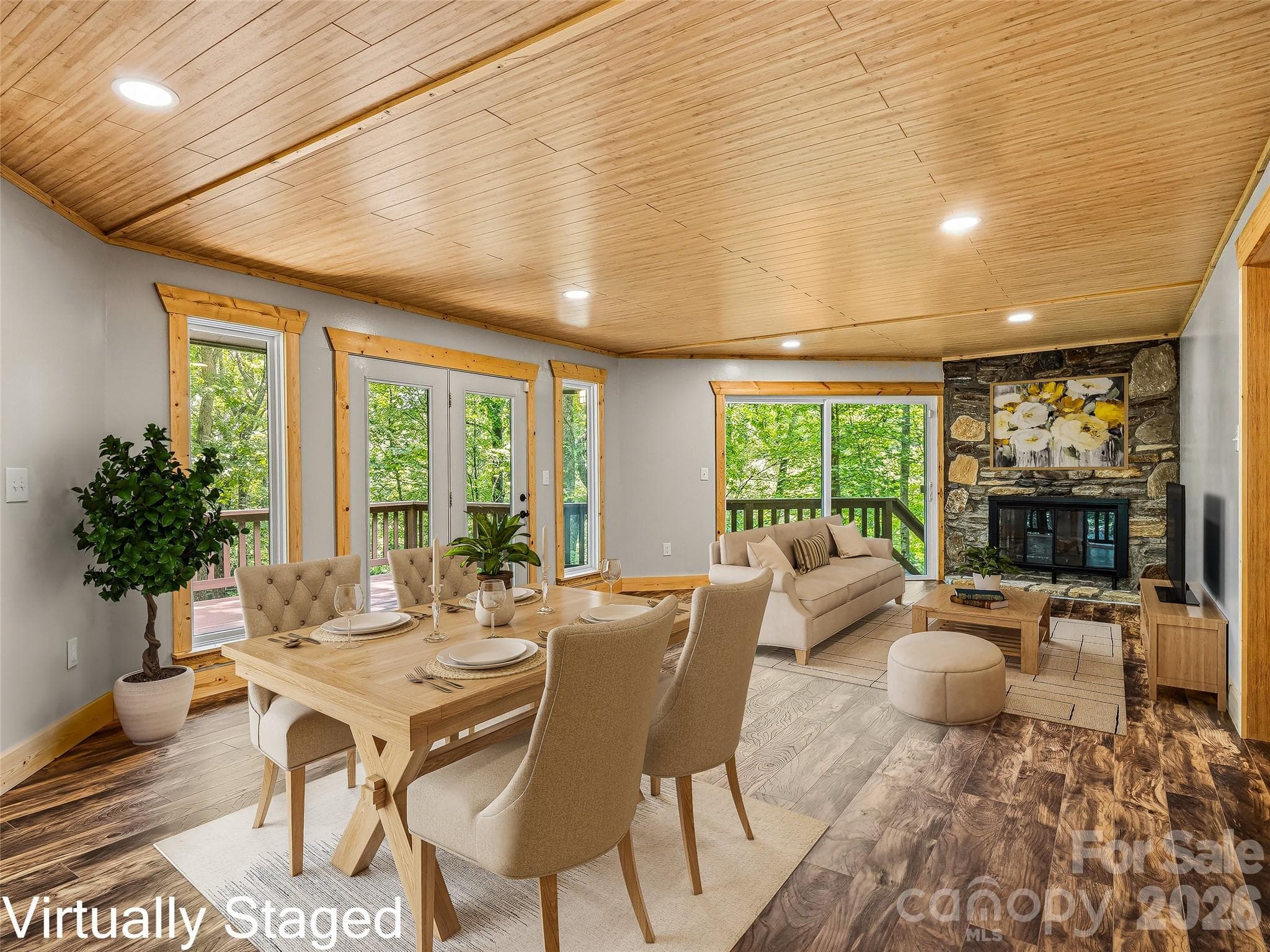 virtually staged - Pisgah Forest