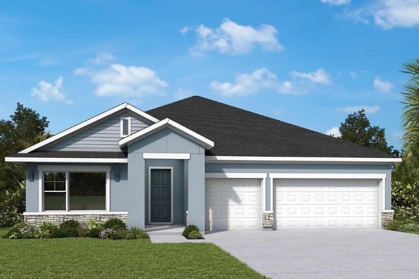 Front Exterior Rendering **Paint Colors May Vary - 320 STETSON RISE CT, PLANT CITY