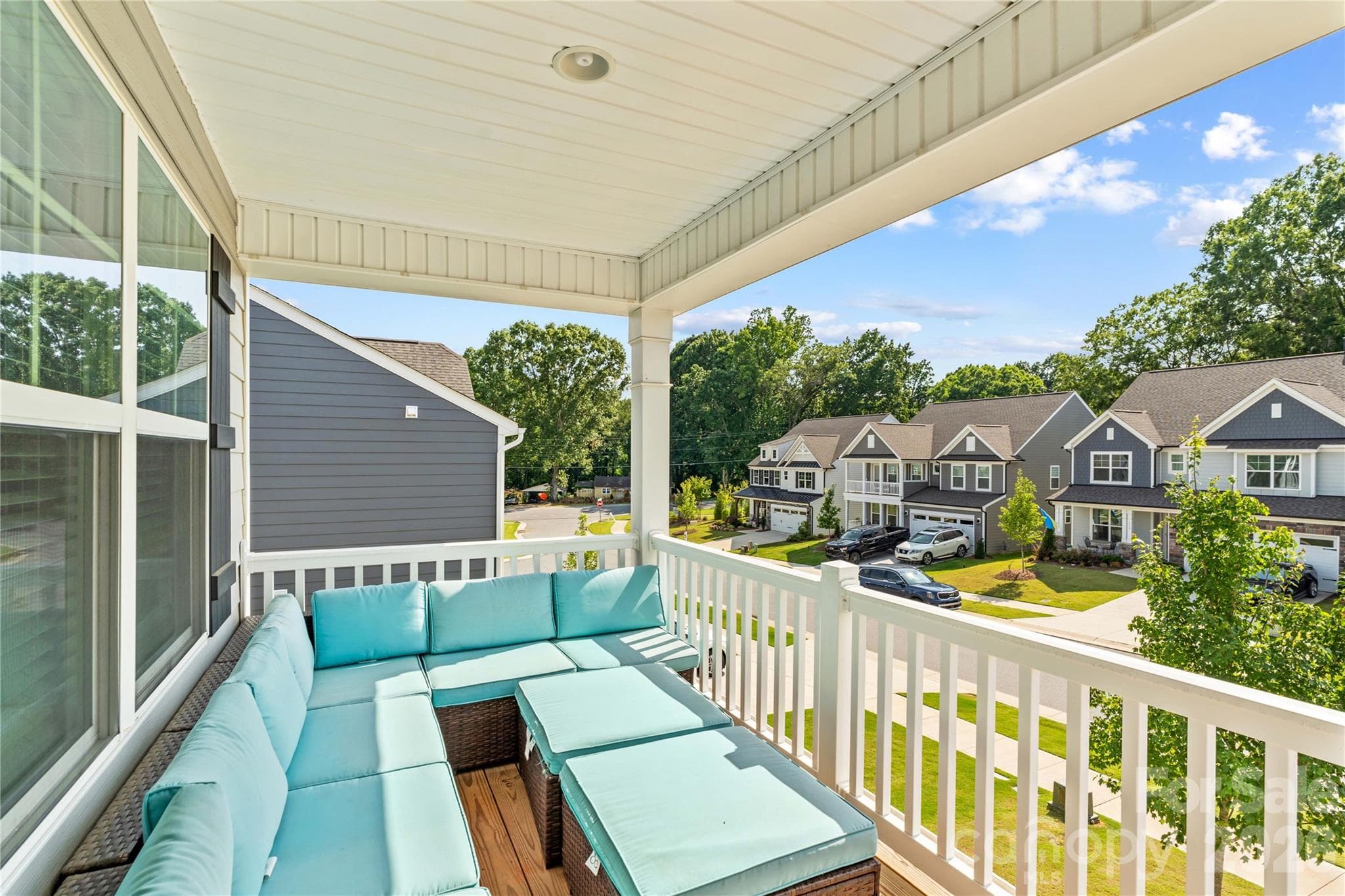 Upper Level Covered Balcony - 116 Summerhill Drive, Mooresville