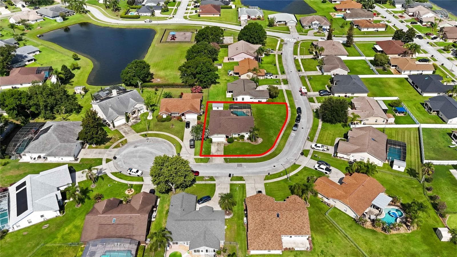 Aerial of Street with Cul-De-Sac - 2207 DEATA CT, ST CLOUD