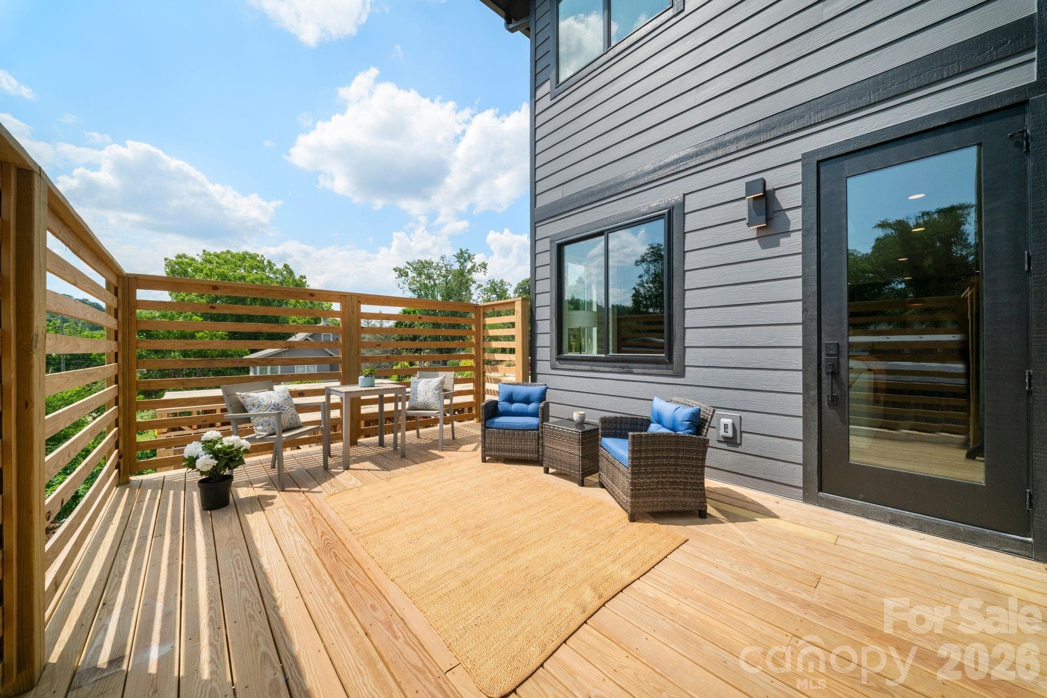 Upper back deck - 41 Johnson Drive, Asheville