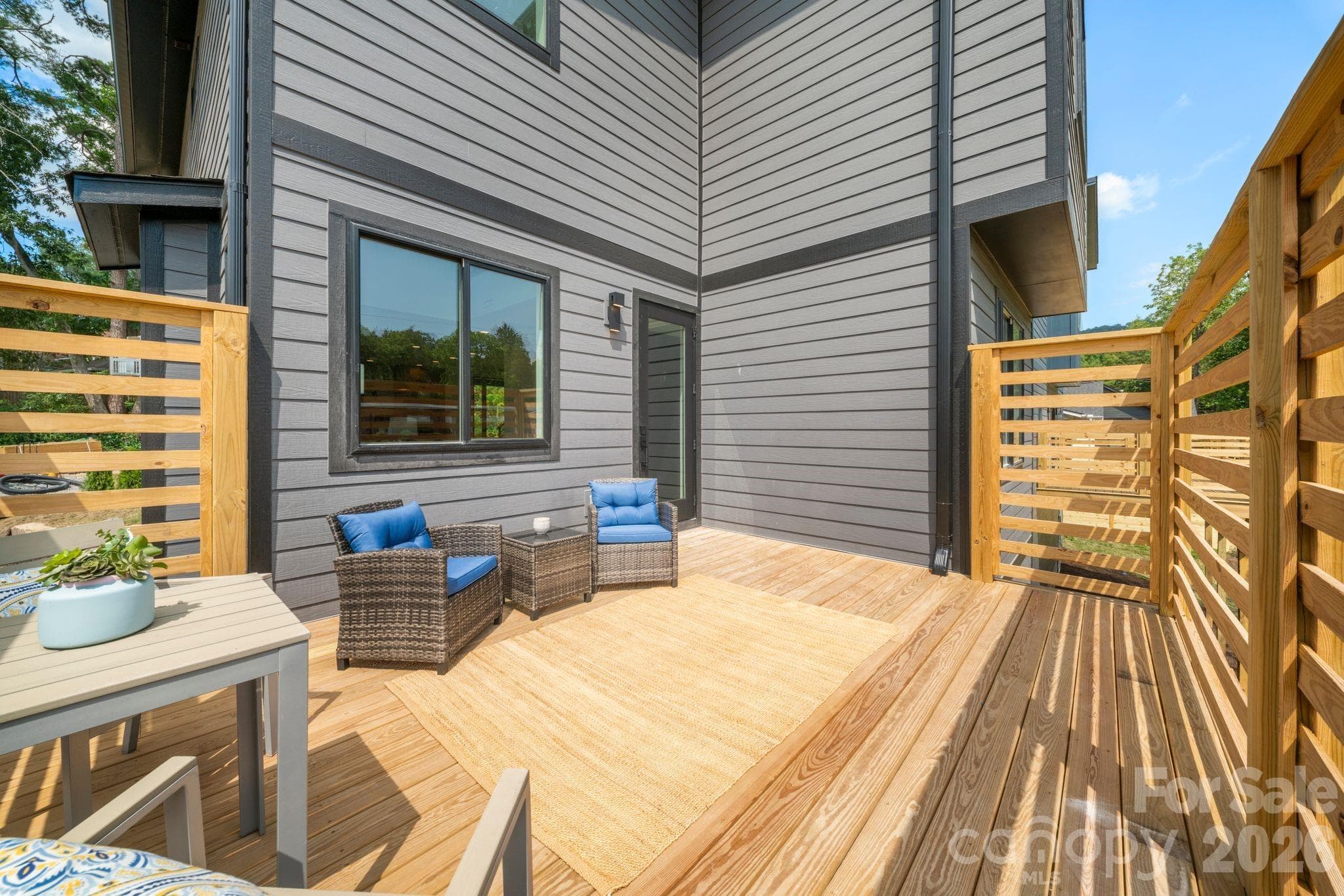 Upper back deck - 41 Johnson Drive, Asheville
