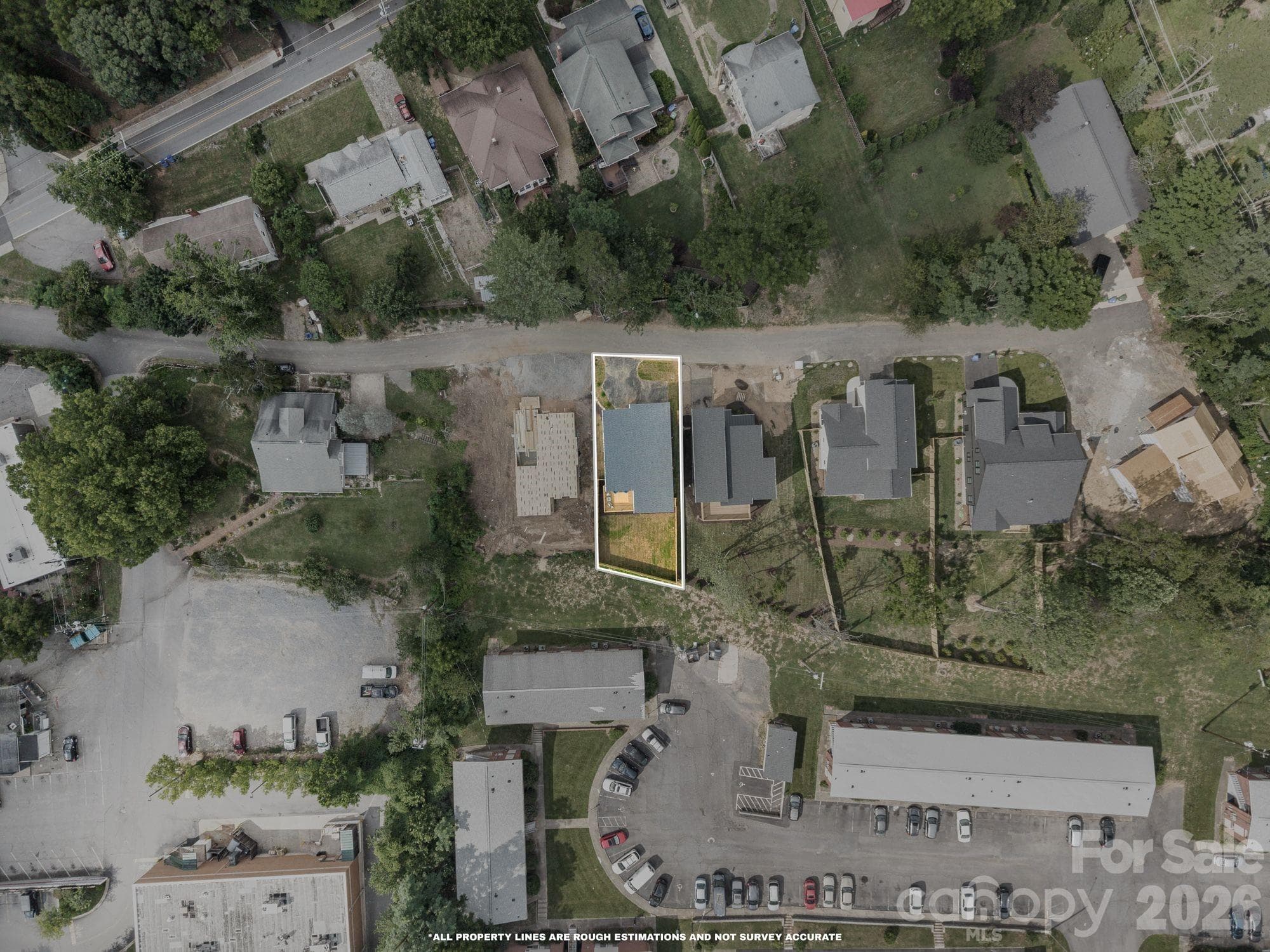 Lot lines are approximate - 41 Johnson Drive, Asheville