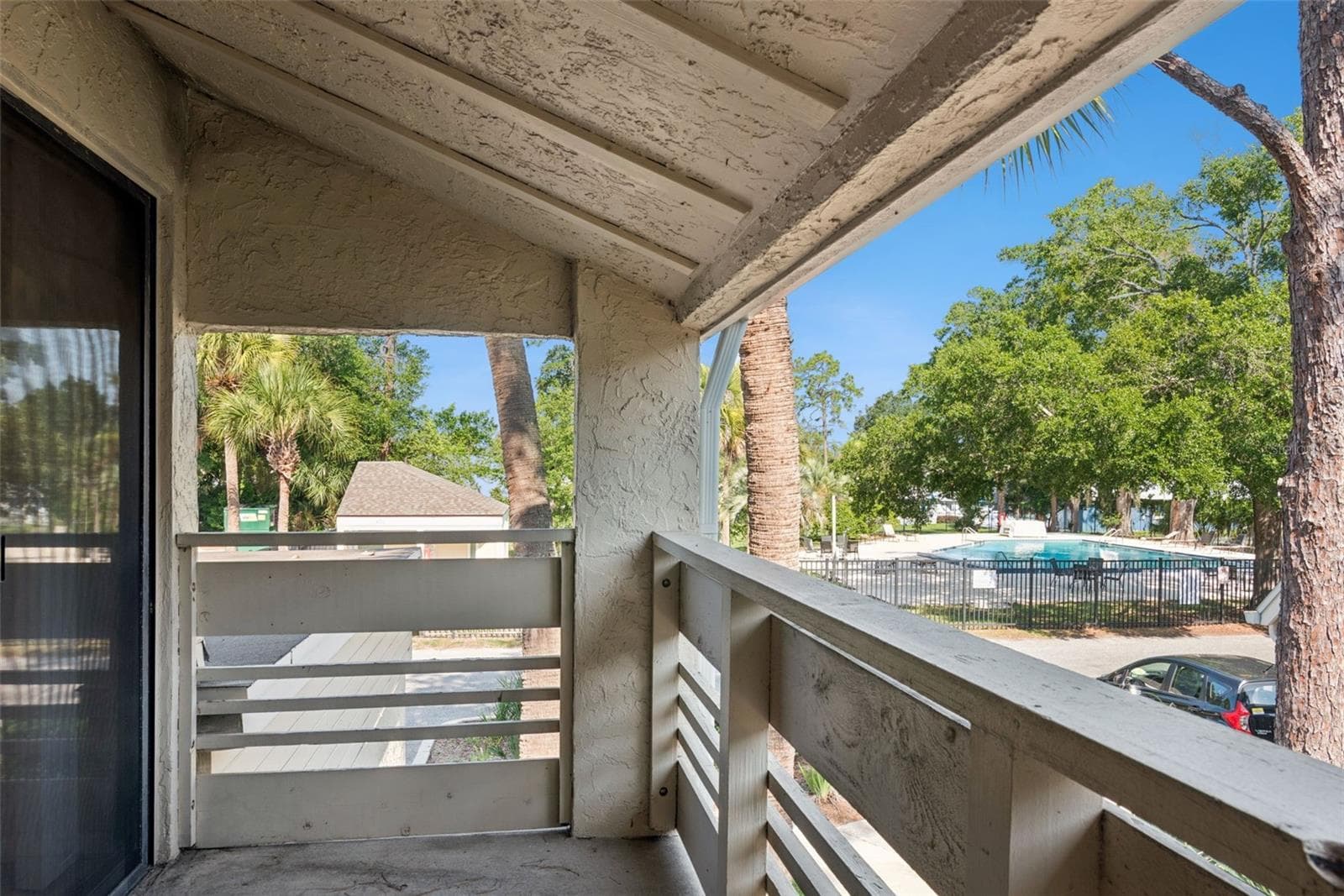 Pool view from balcony - 445 S NETHERWOOD CRES #2, ALTAMONTE SPRINGS