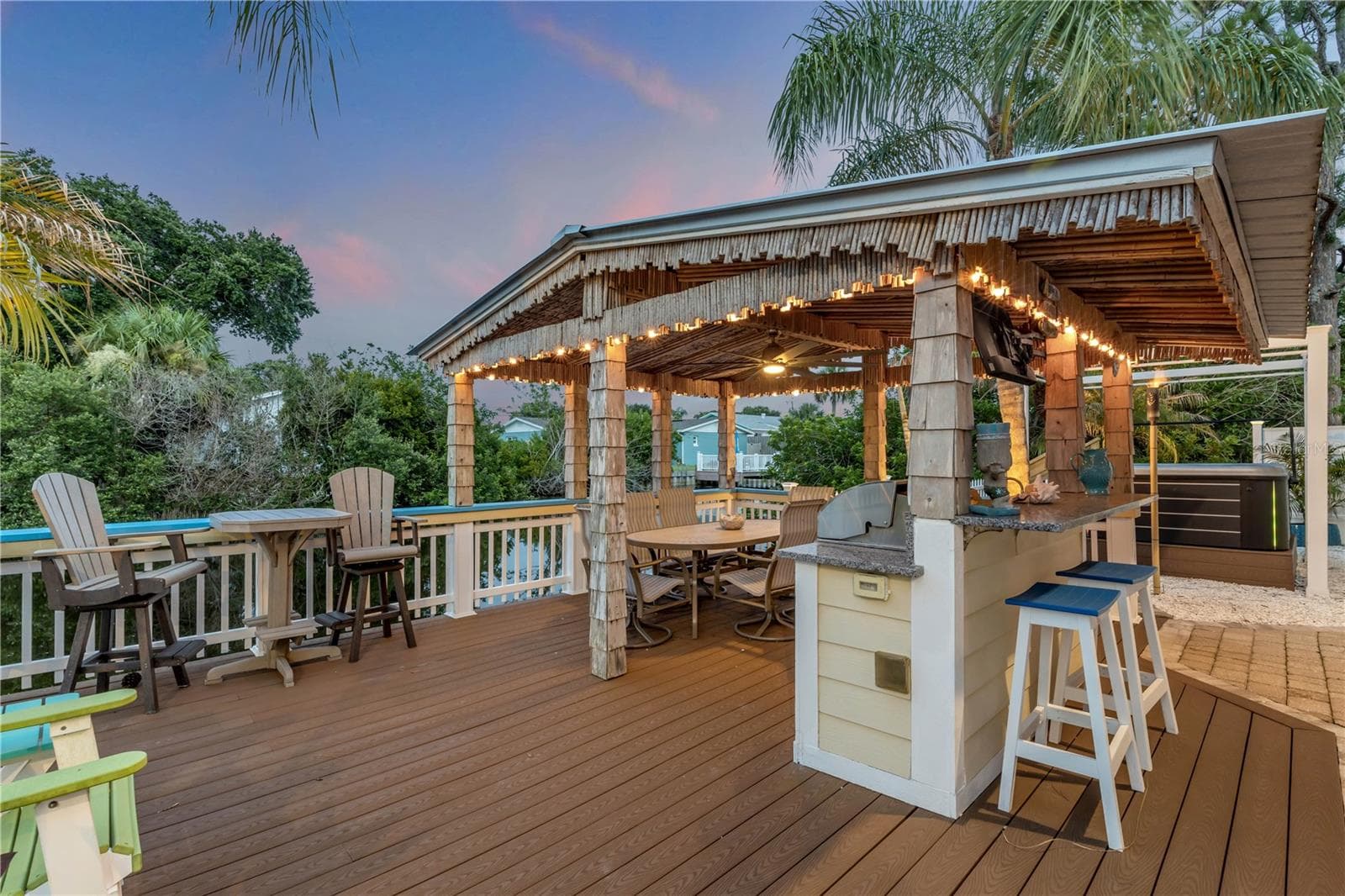 Tiki Hut Bar-B-que Area - 521 S PENINSULA AVE, NEW SMYRNA BEACH