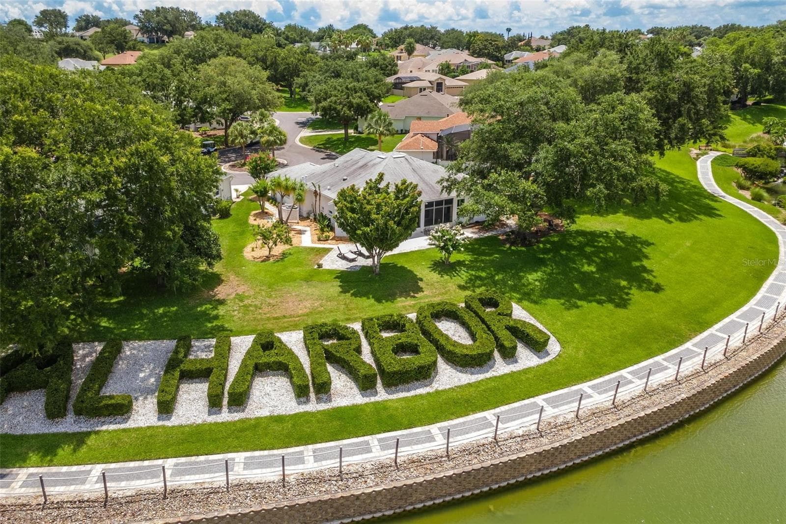 Back of home from Lake Laemont - 3354 SAINT LUCIA CT, TAVARES