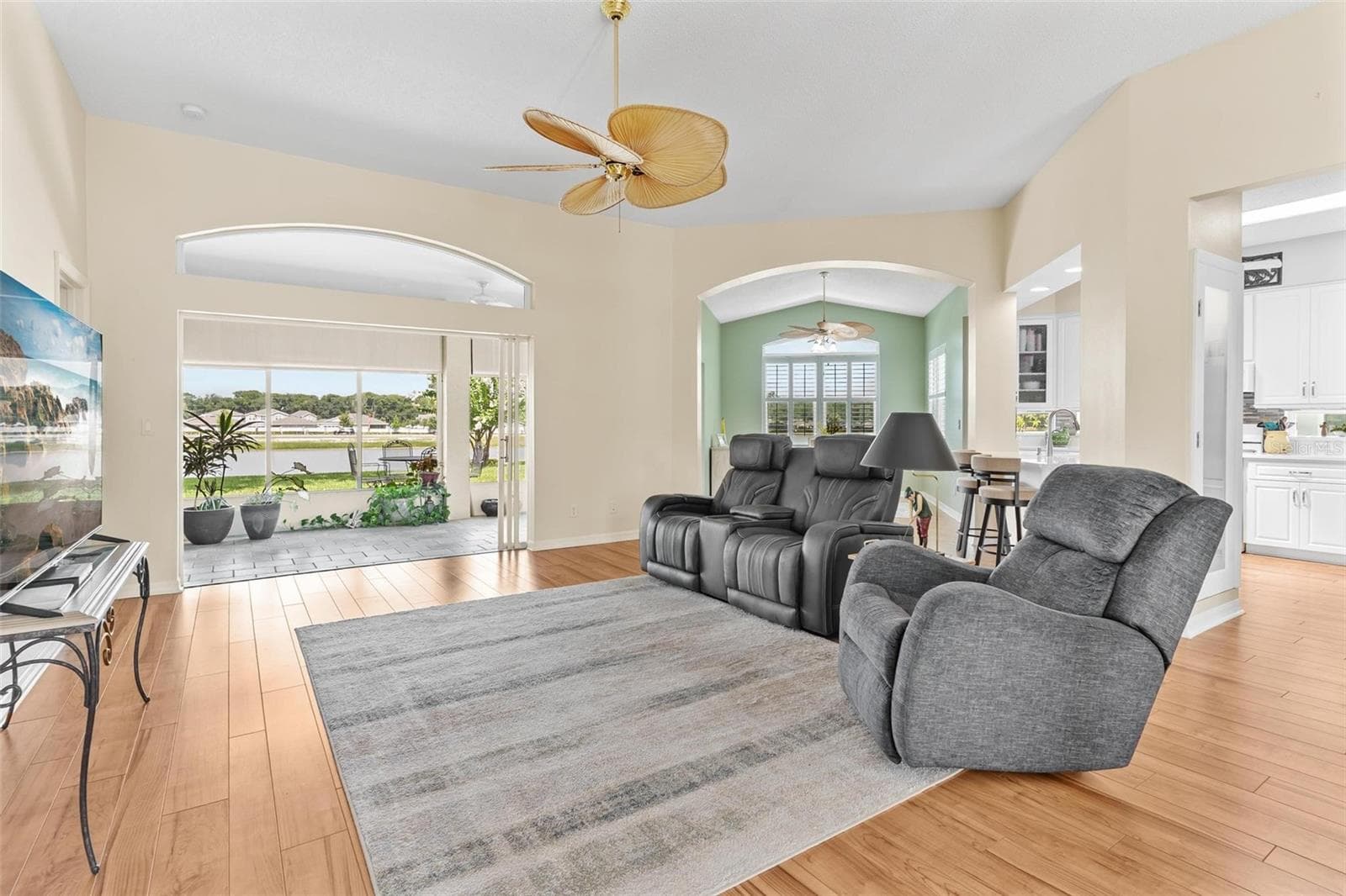 Great Room - Living/Dining, Florida Room. View!! - 3354 SAINT LUCIA CT, TAVARES