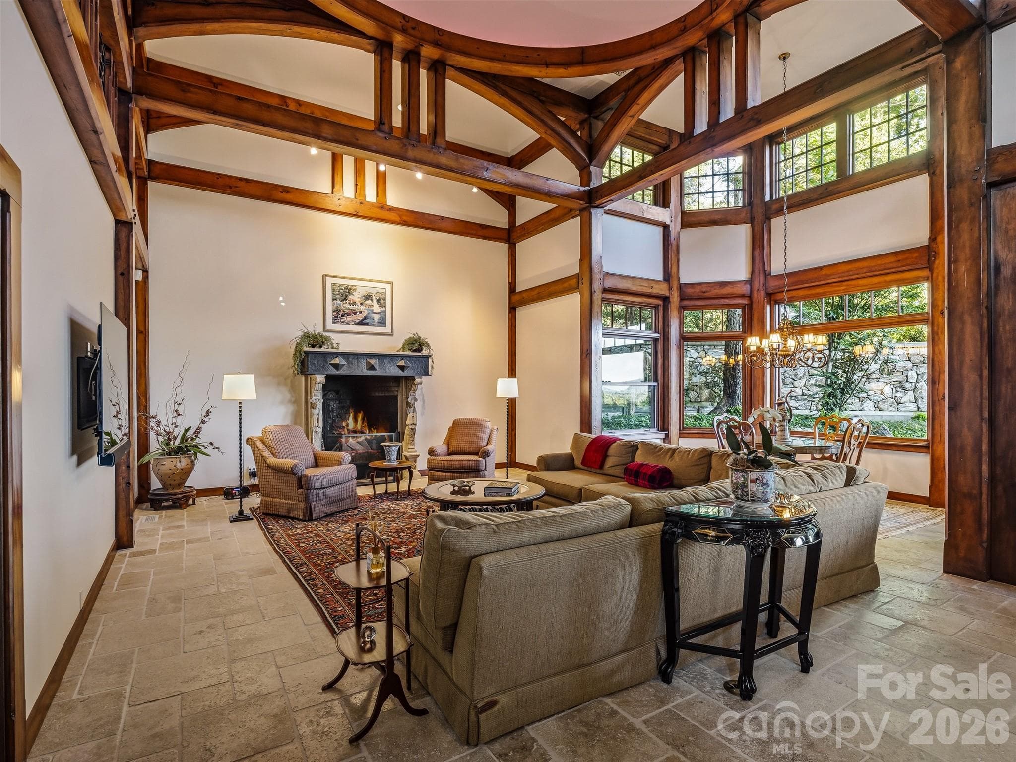 Great room with breakfast area - Biltmore Forest