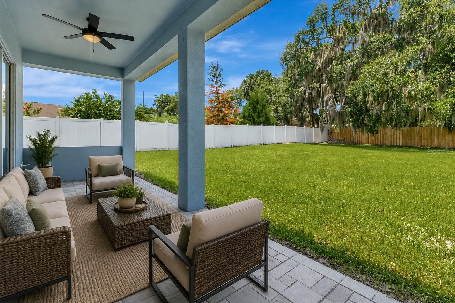 STAGED COVERED TERRACE - 319 WATER SHORE DR, LEESBURG