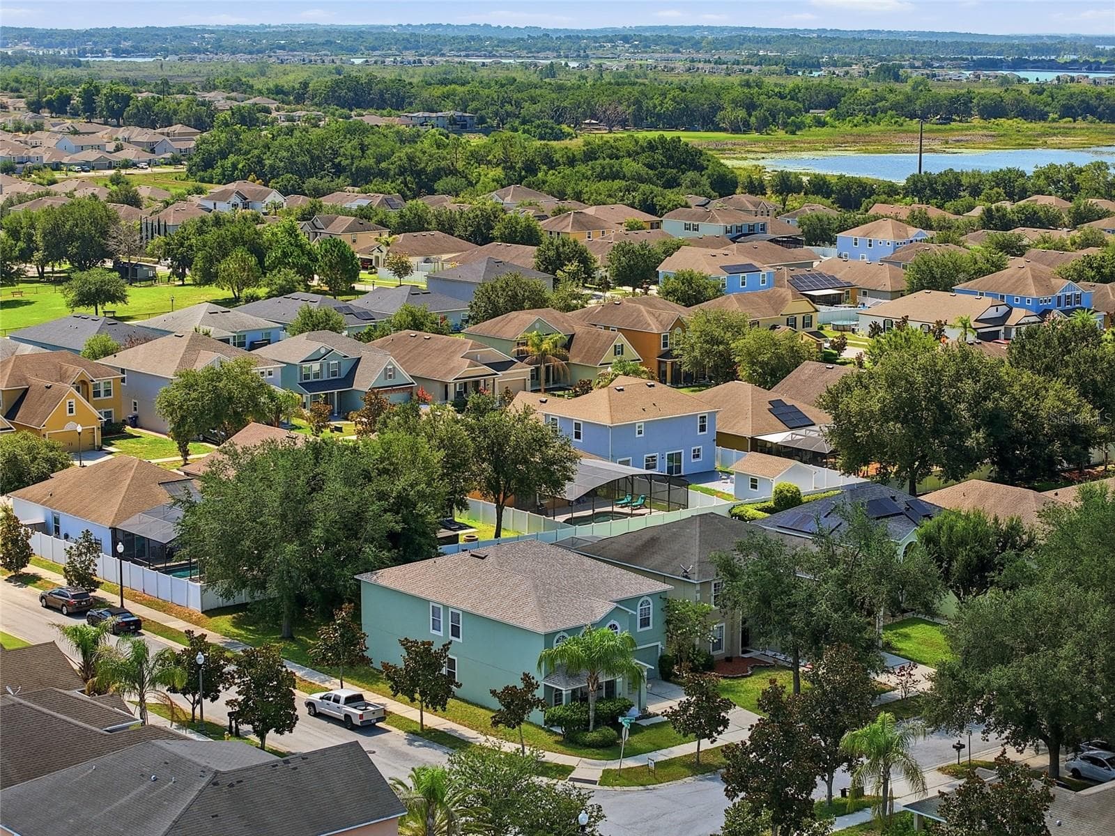 Aerial of home - 516 CADIZ DR, GROVELAND
