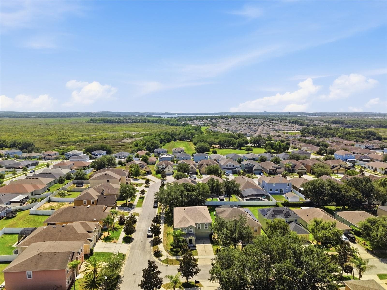 Aerial of home - 516 CADIZ DR, GROVELAND