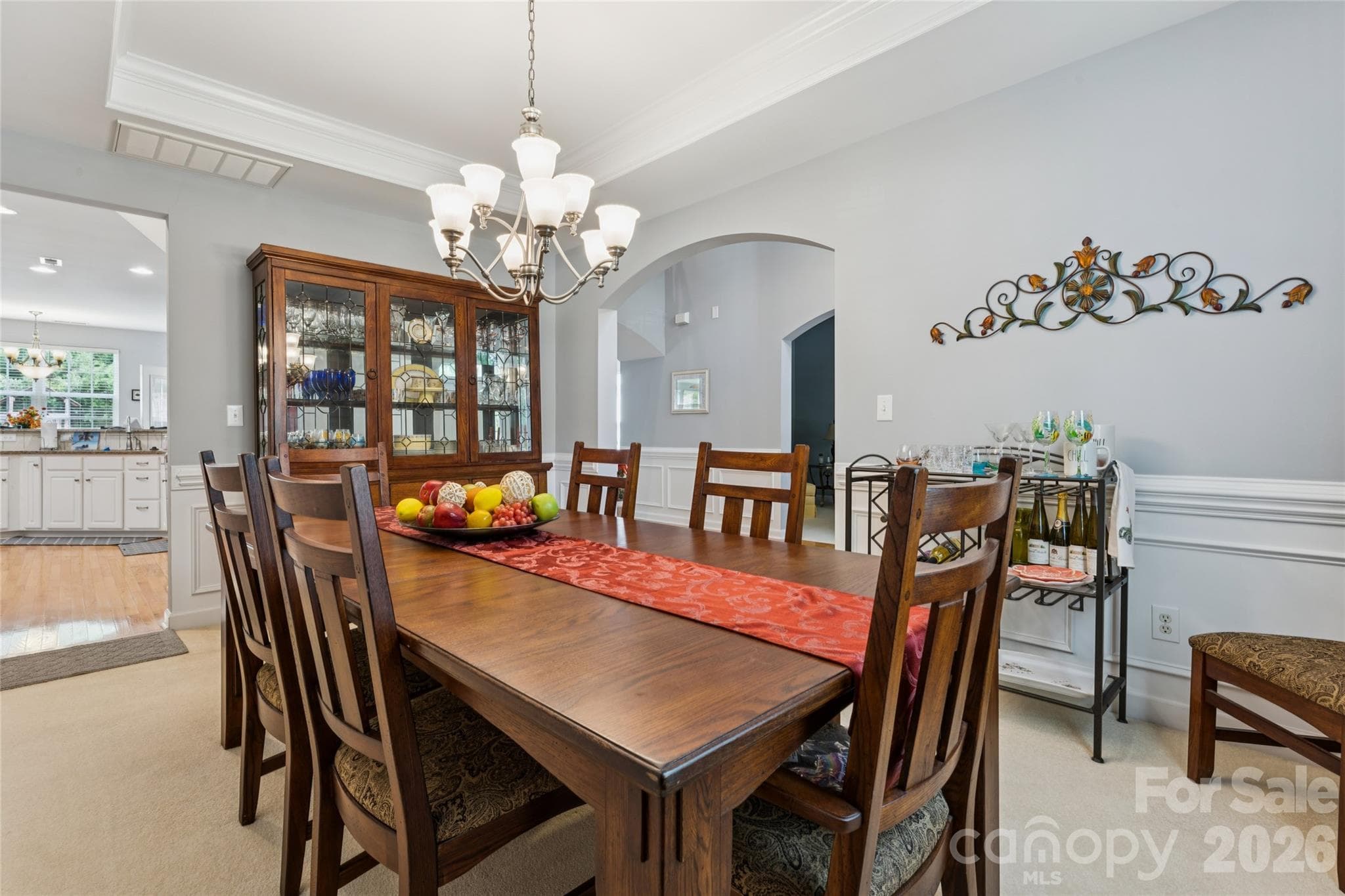 Formal dining room - 8108 Penman Springs Drive, Waxhaw
