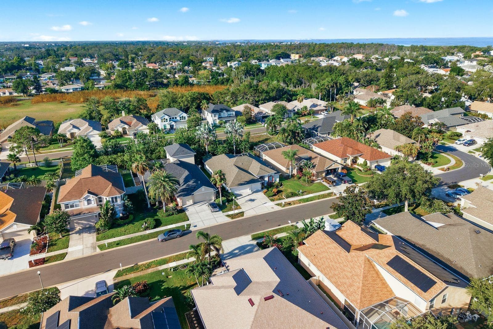 aerial - 4882 W BREEZE CIR, PALM HARBOR
