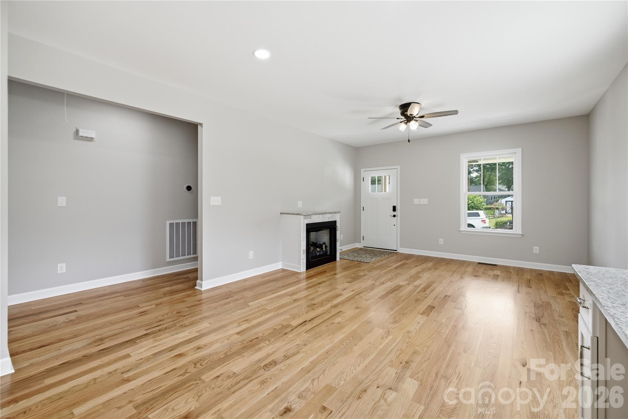 kiving area with entry to bedrooms - 404 Williamson Street, Fort Mill