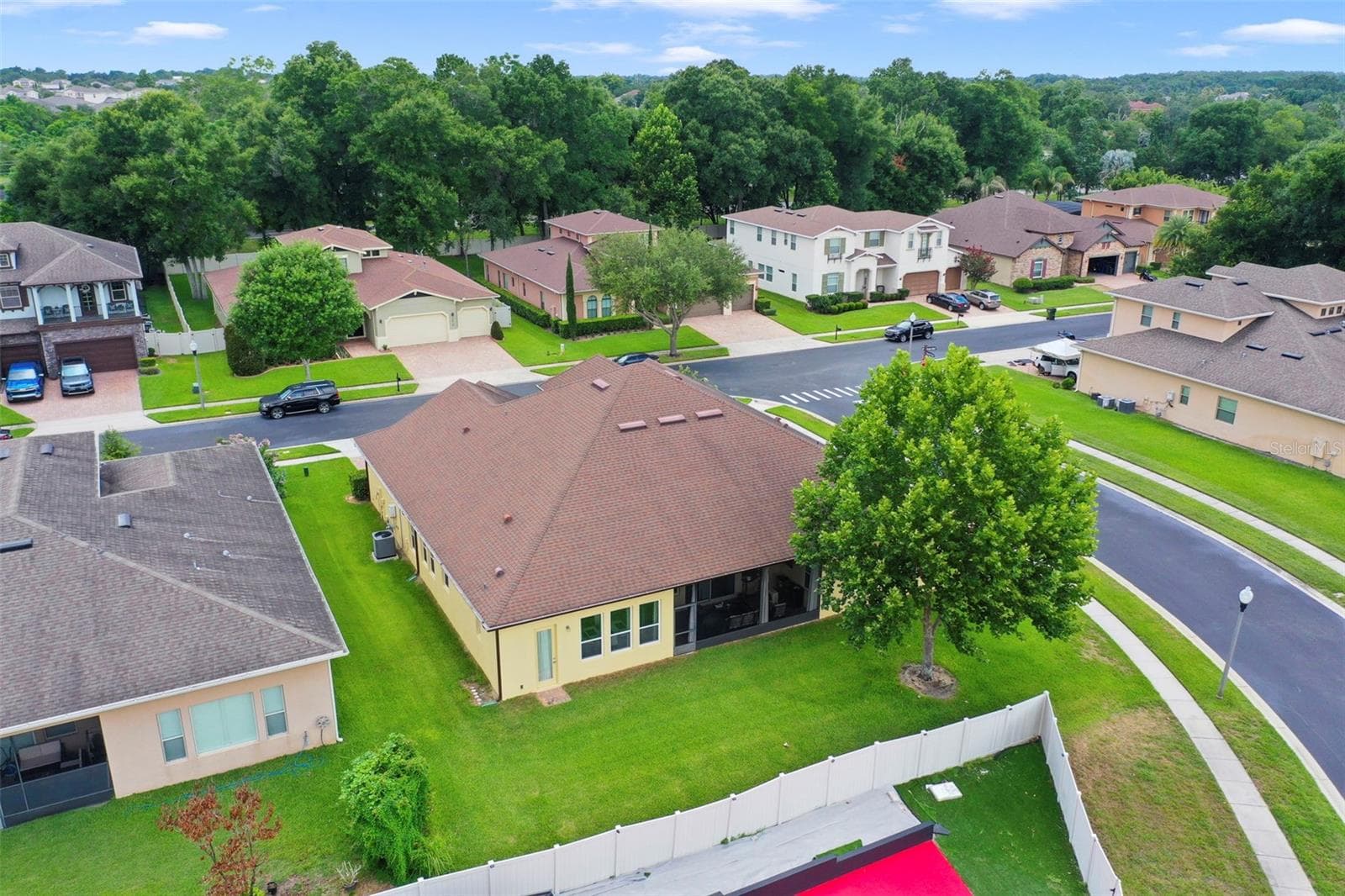 Aerial shot back of home - 1315 ARDEN OAKS DR, OCOEE