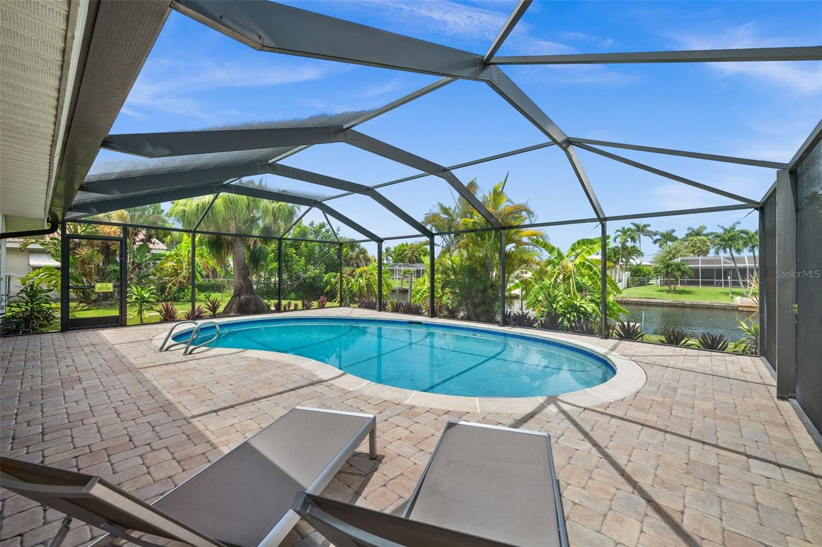 Have a swim overlooking the Direct Gulf Access Canal - 5122 SW 3RD AVE, CAPE CORAL