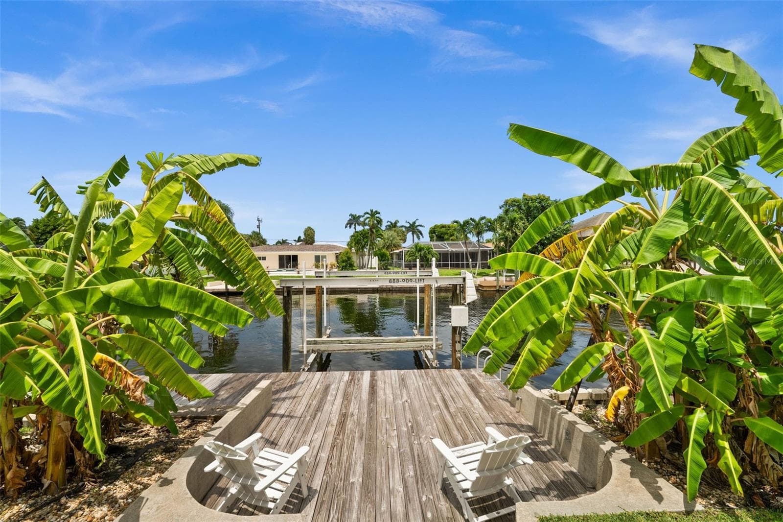 Dock and sitting area - 5122 SW 3RD AVE, CAPE CORAL