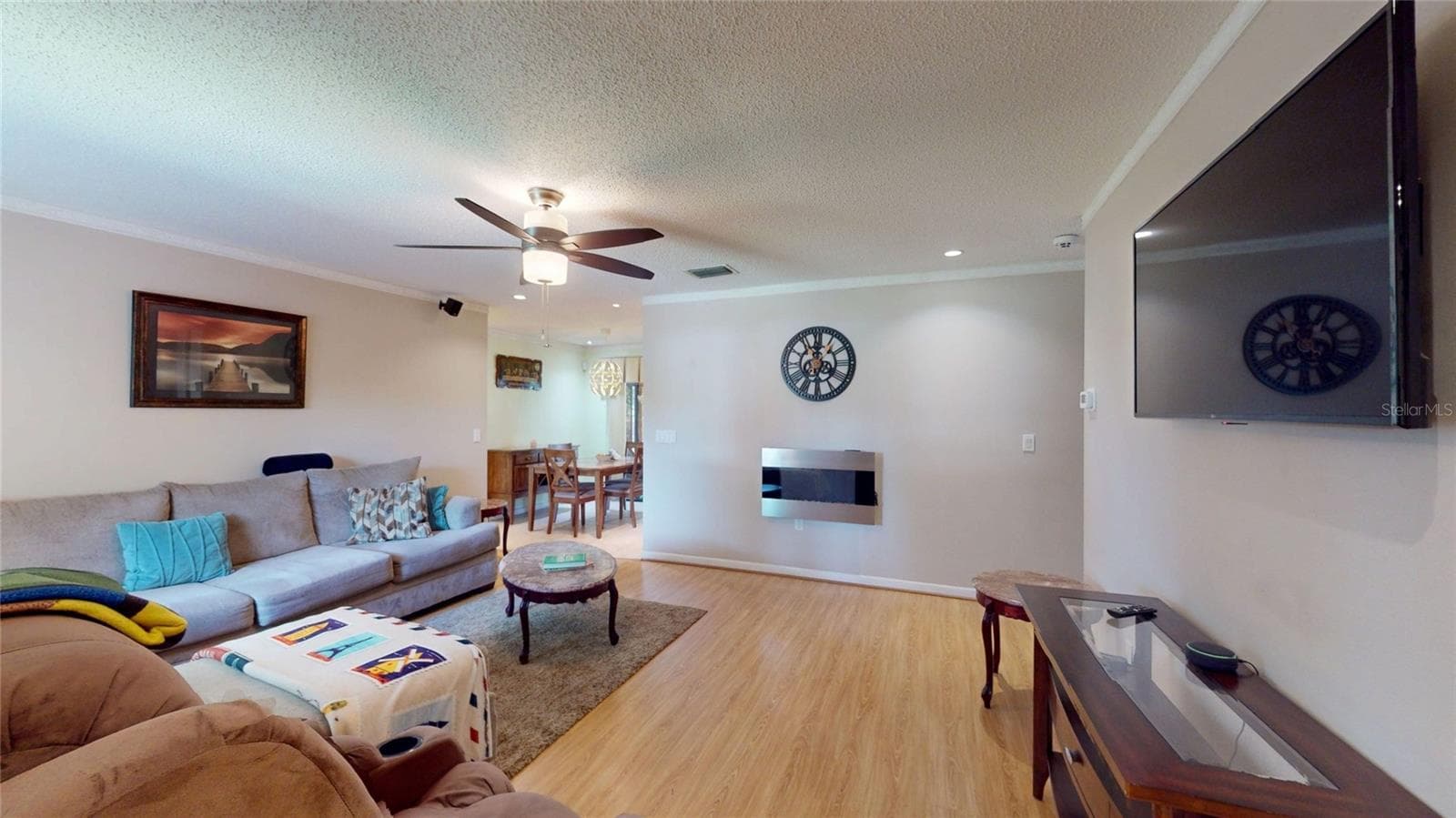 Great Room - Fireplace - 6960 PINECREST LN N, PINELLAS PARK