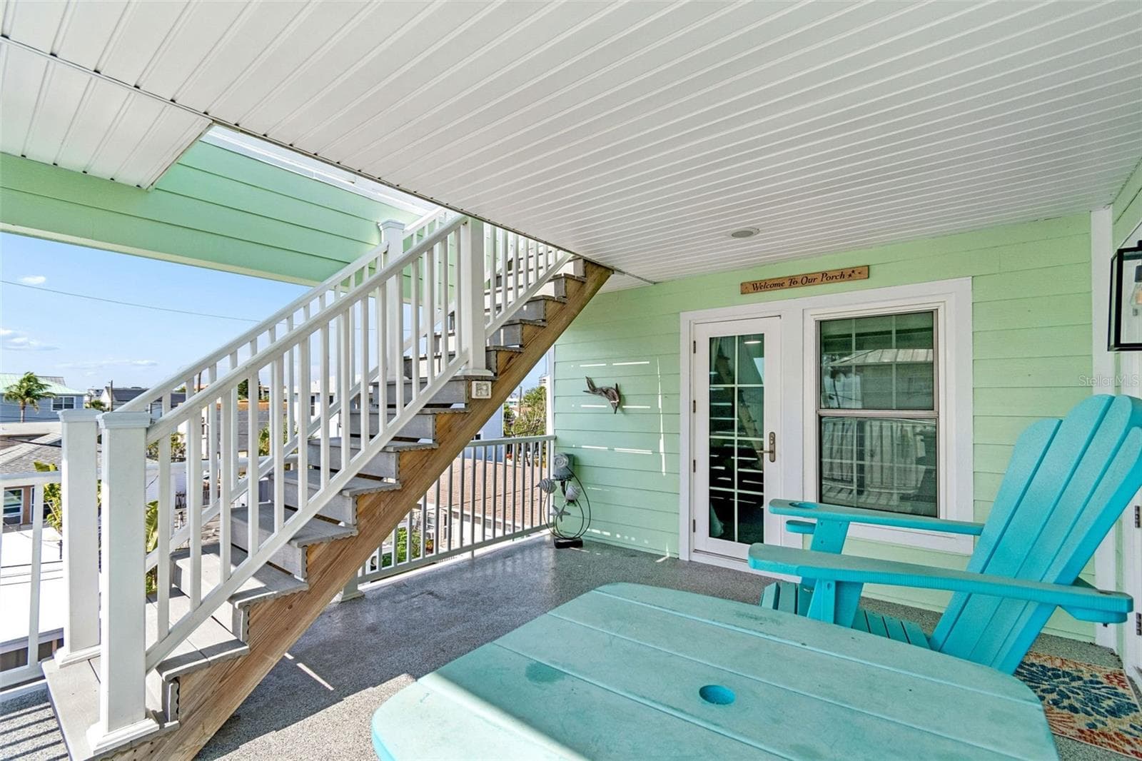 Stairwell to rooftop deck - 111 91ST AVE, TREASURE ISLAND