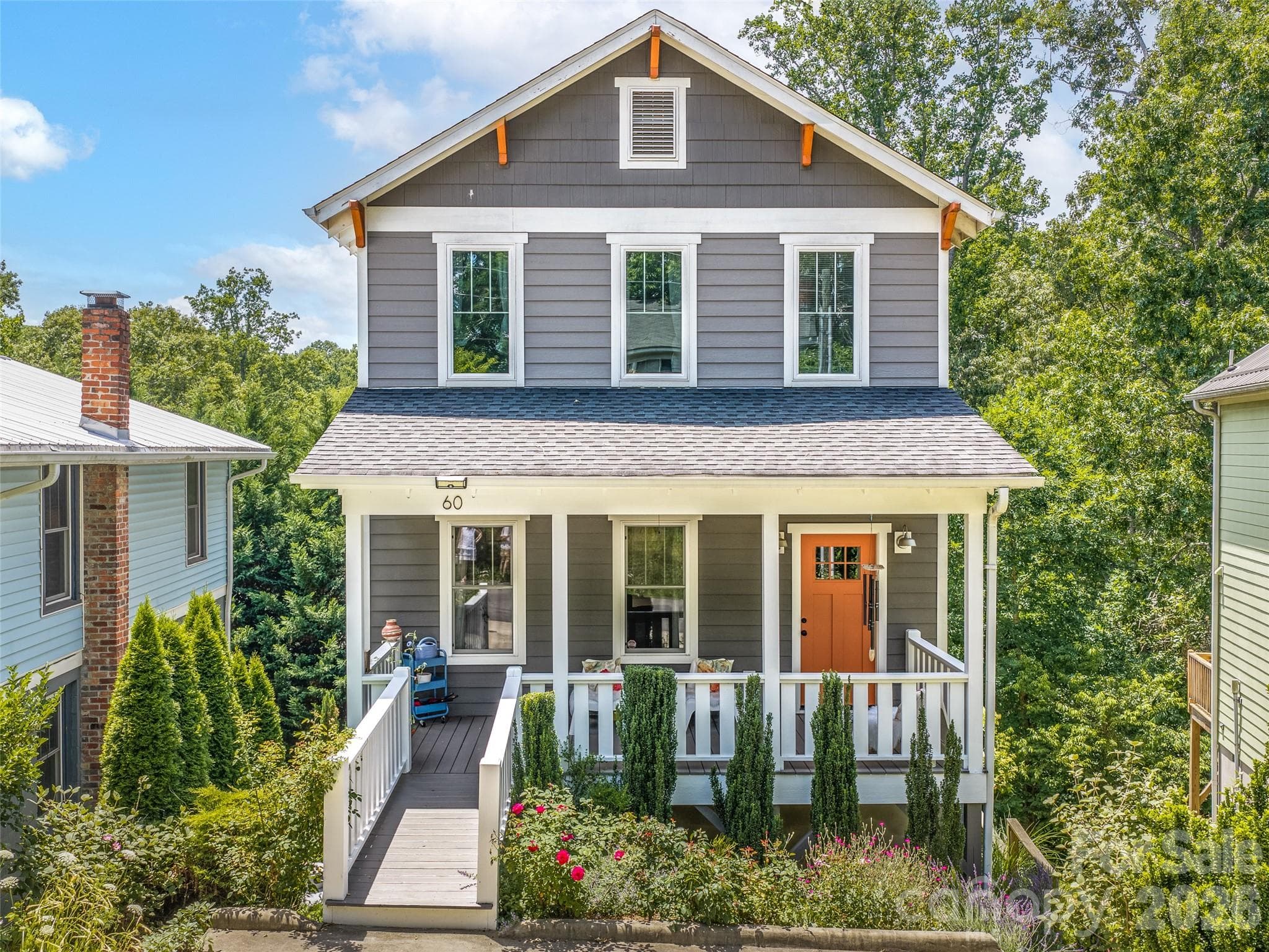 Adorable home with great covered front porch. - 60 Mardell Circle, Asheville